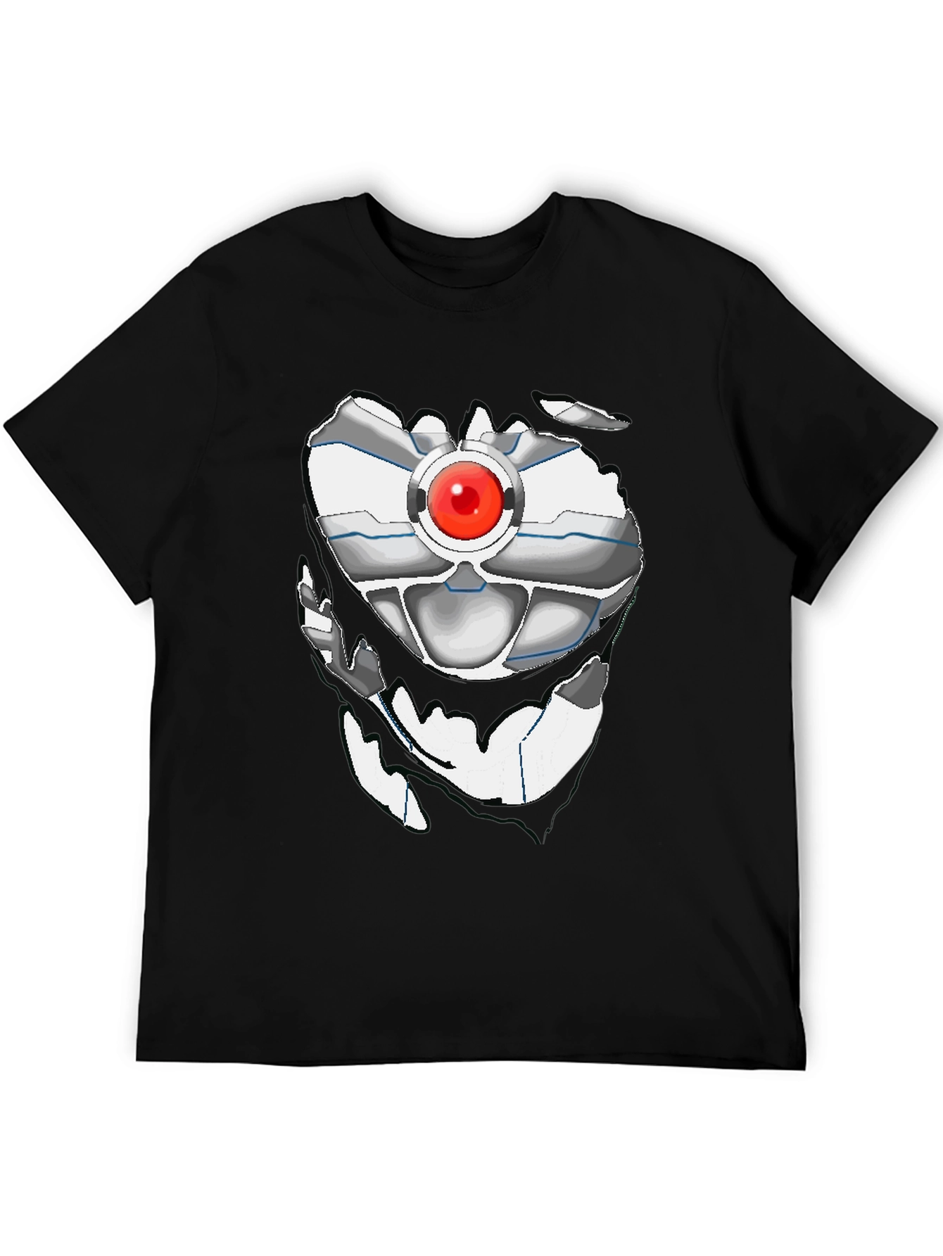 Robot Torso Graphic Black T-Shirt