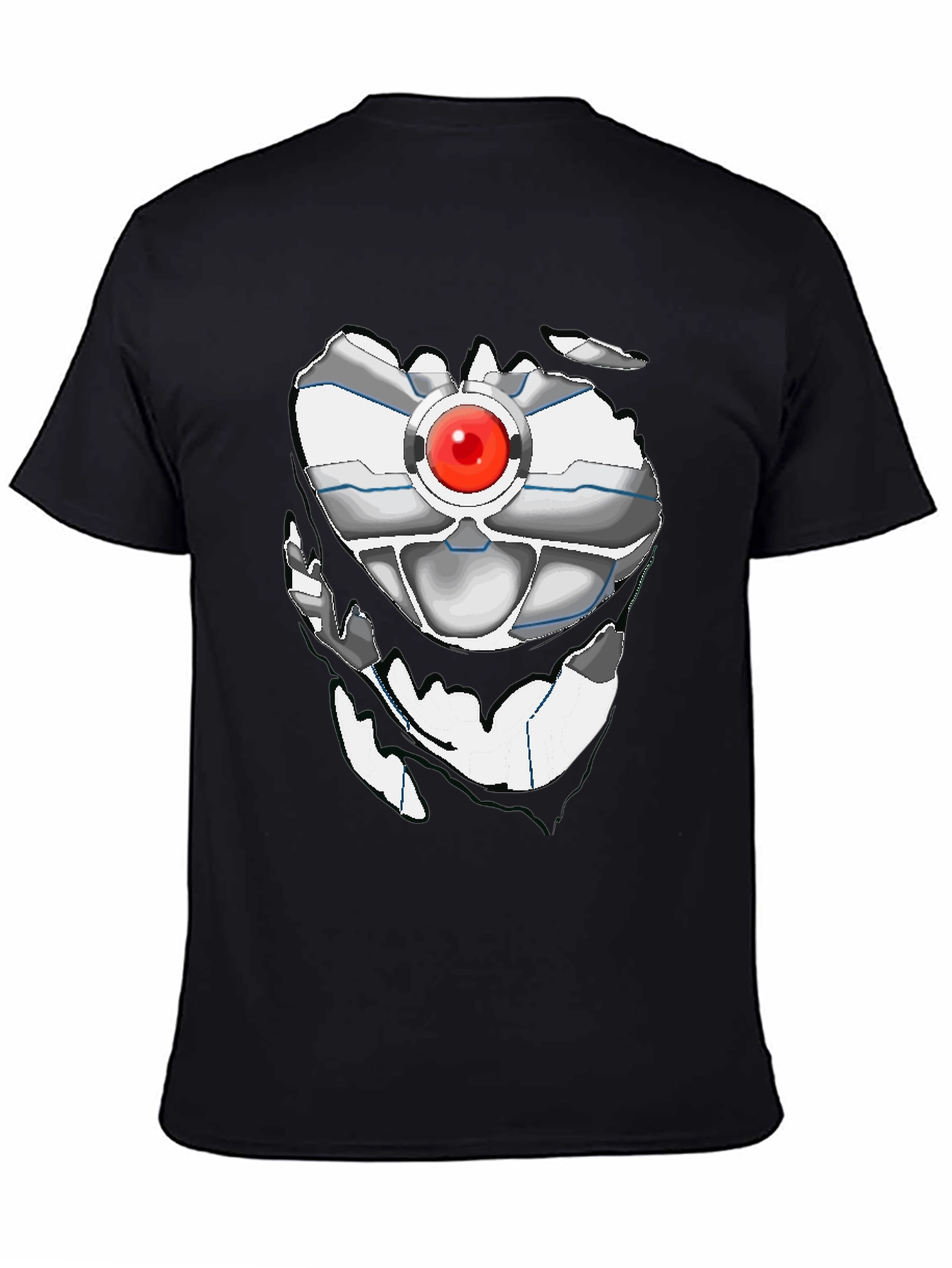 Robot Torso Graphic Black T-Shirt