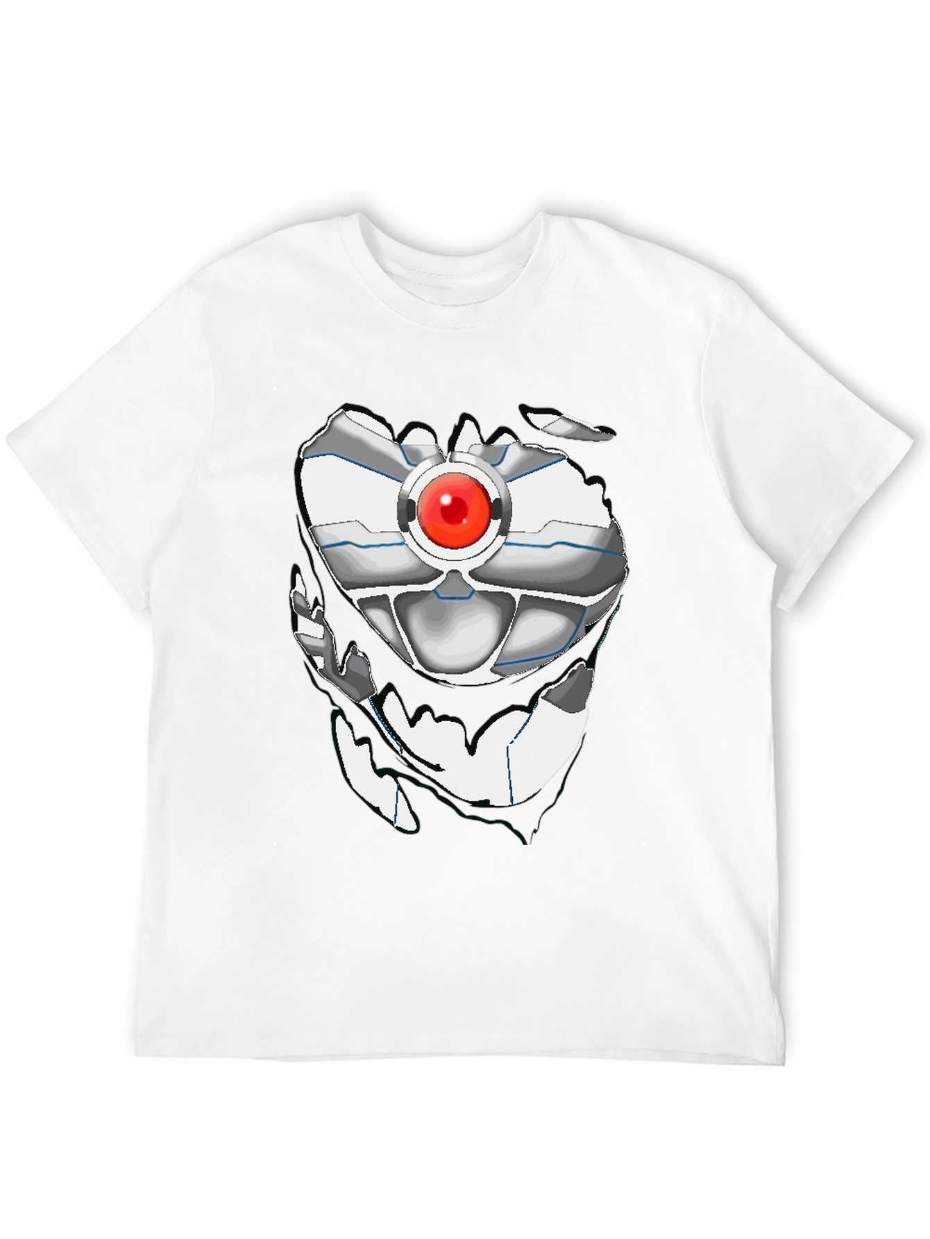 Robot Torso Graphic Black T-Shirt
