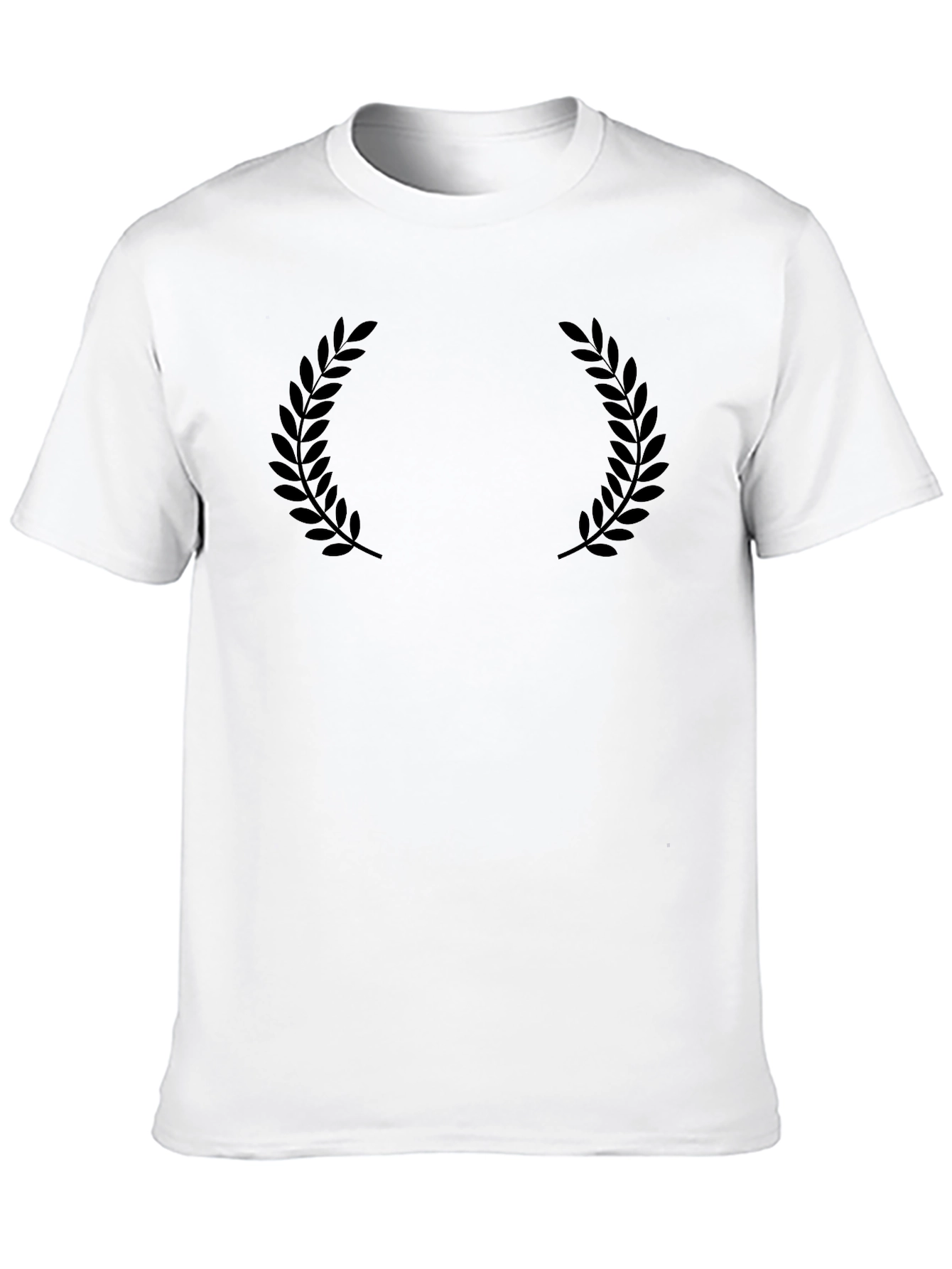 Classic Black Laurel Wreath Graphic Tee