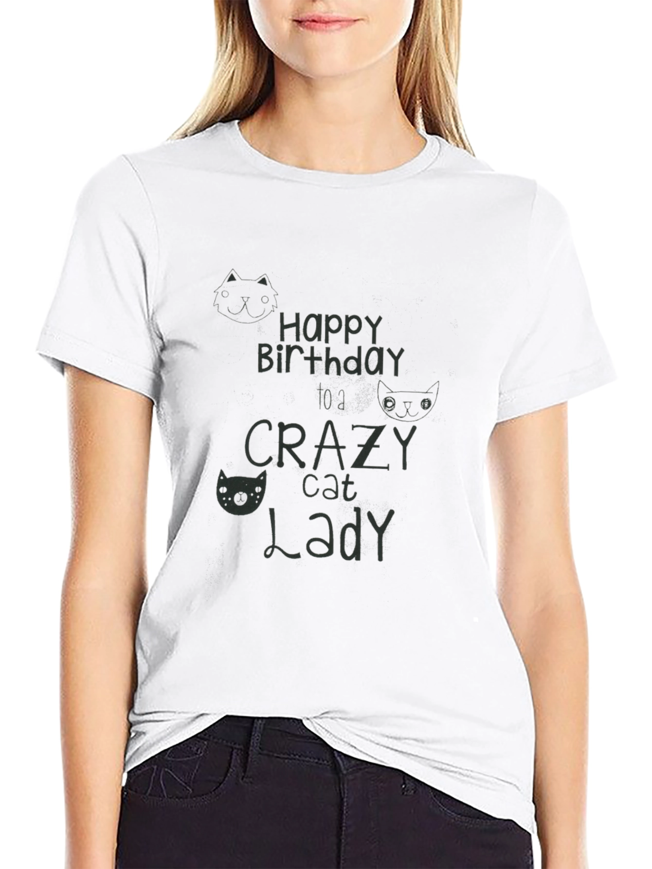 Crazy Cat Lady Birthday T-Shirt