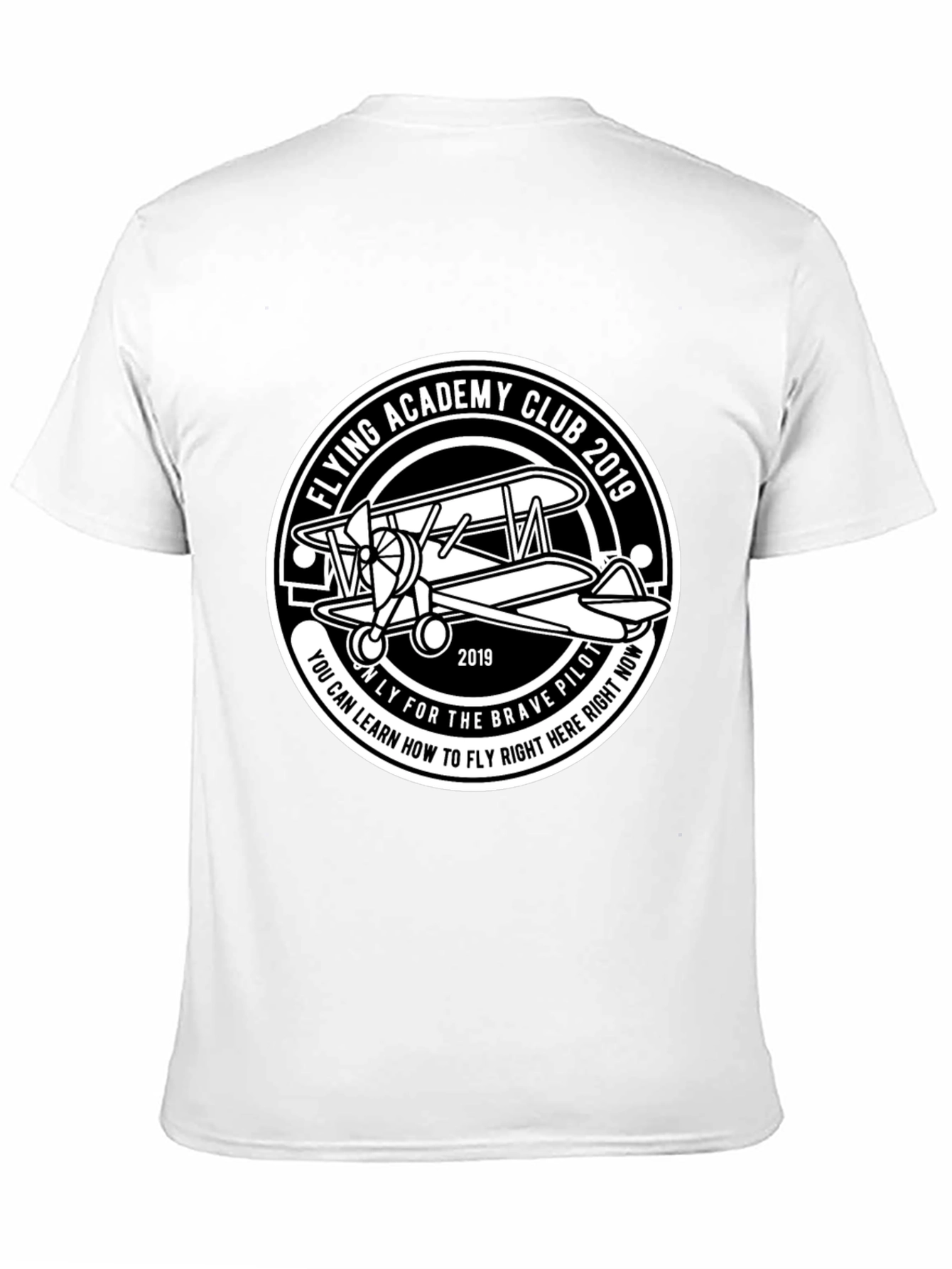 Flying Academy Club 2019 Black Graphic T-Shirt