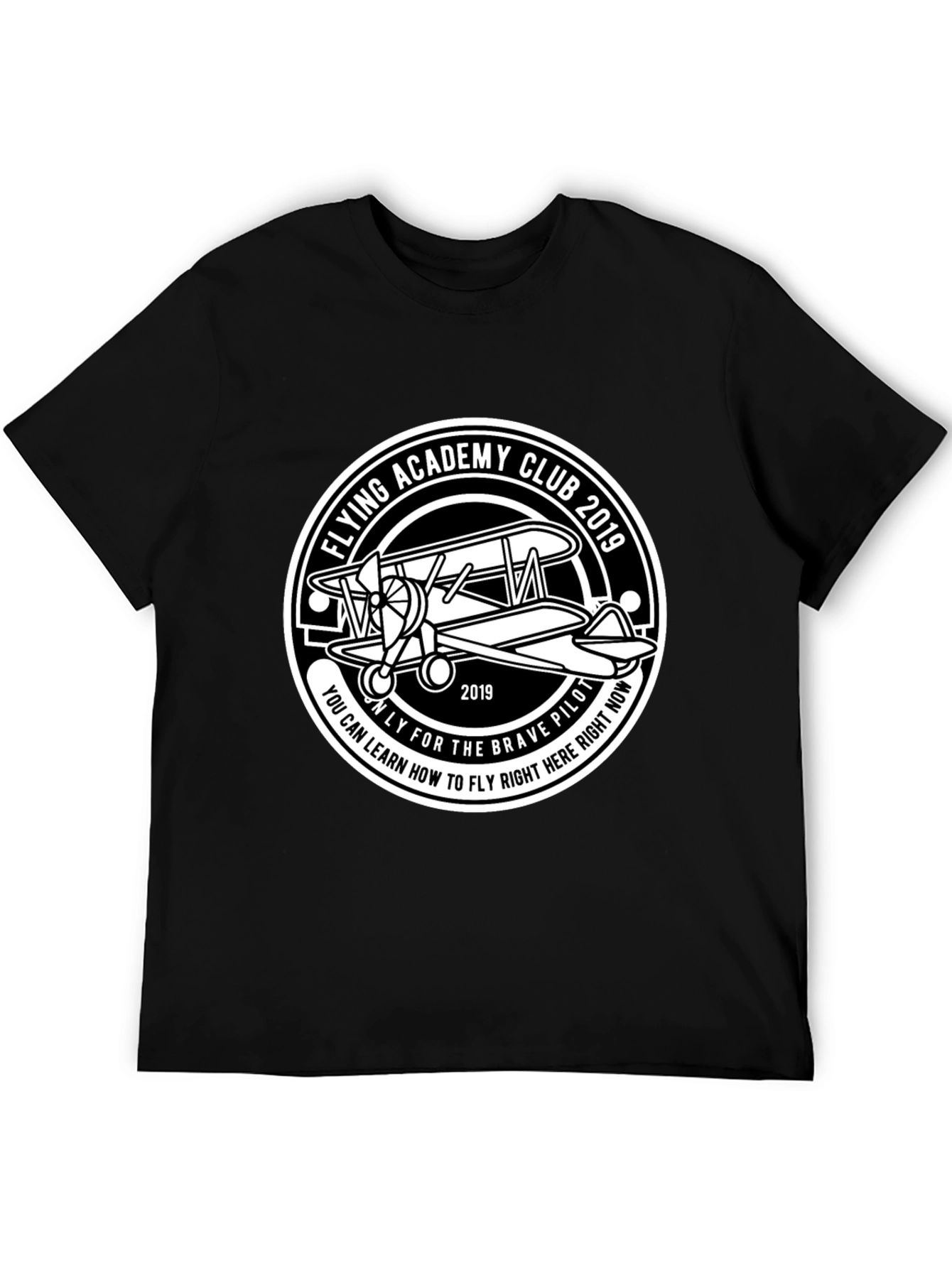 Flying Academy Club 2019 Black Graphic T-Shirt