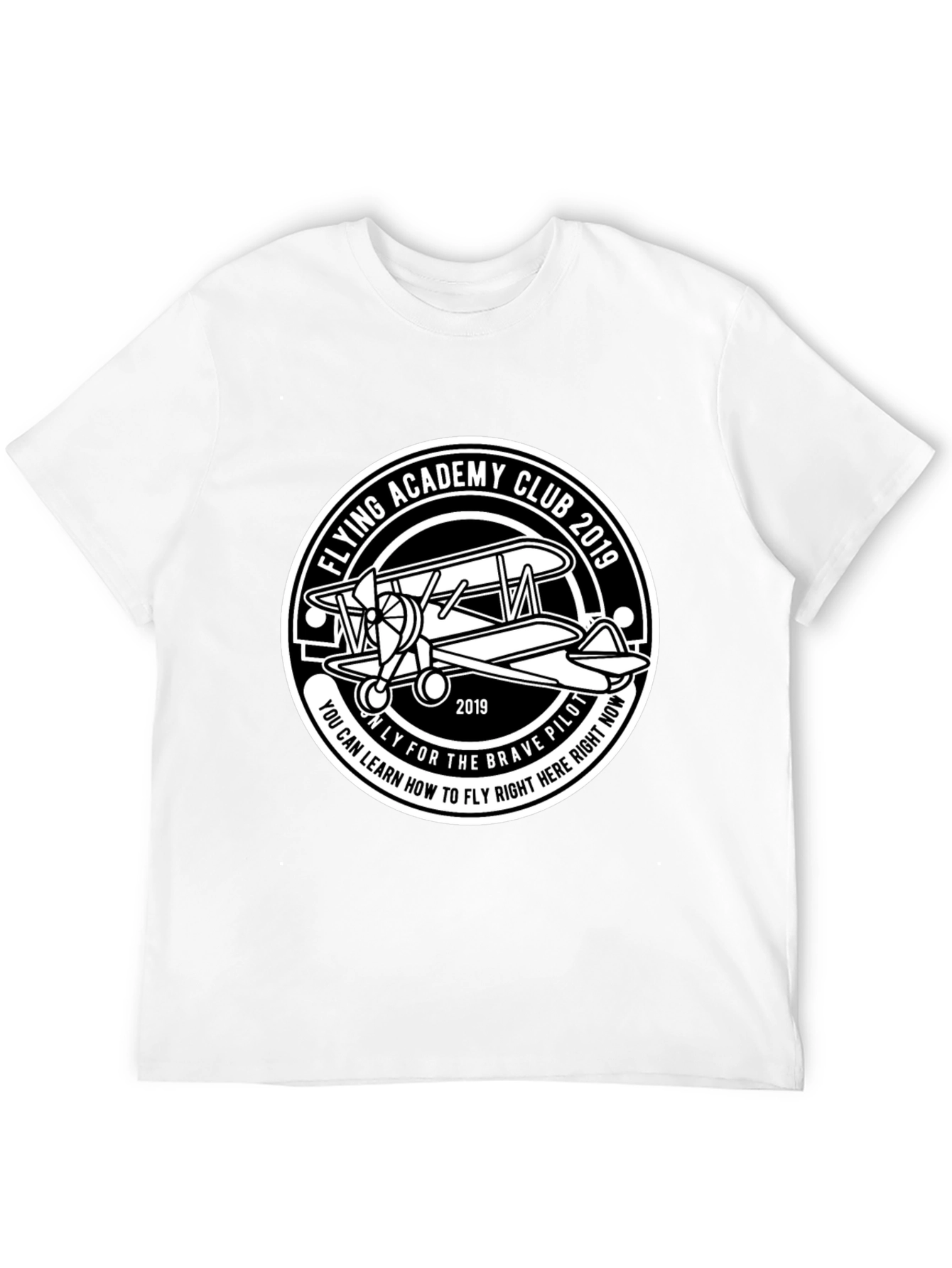 Flying Academy Club 2019 Black Graphic T-Shirt