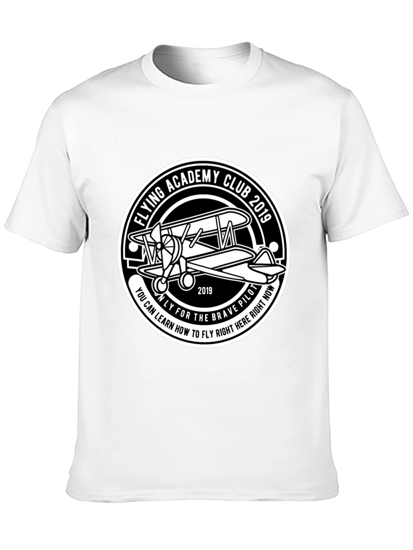Flying Academy Club 2019 Black Graphic T-Shirt