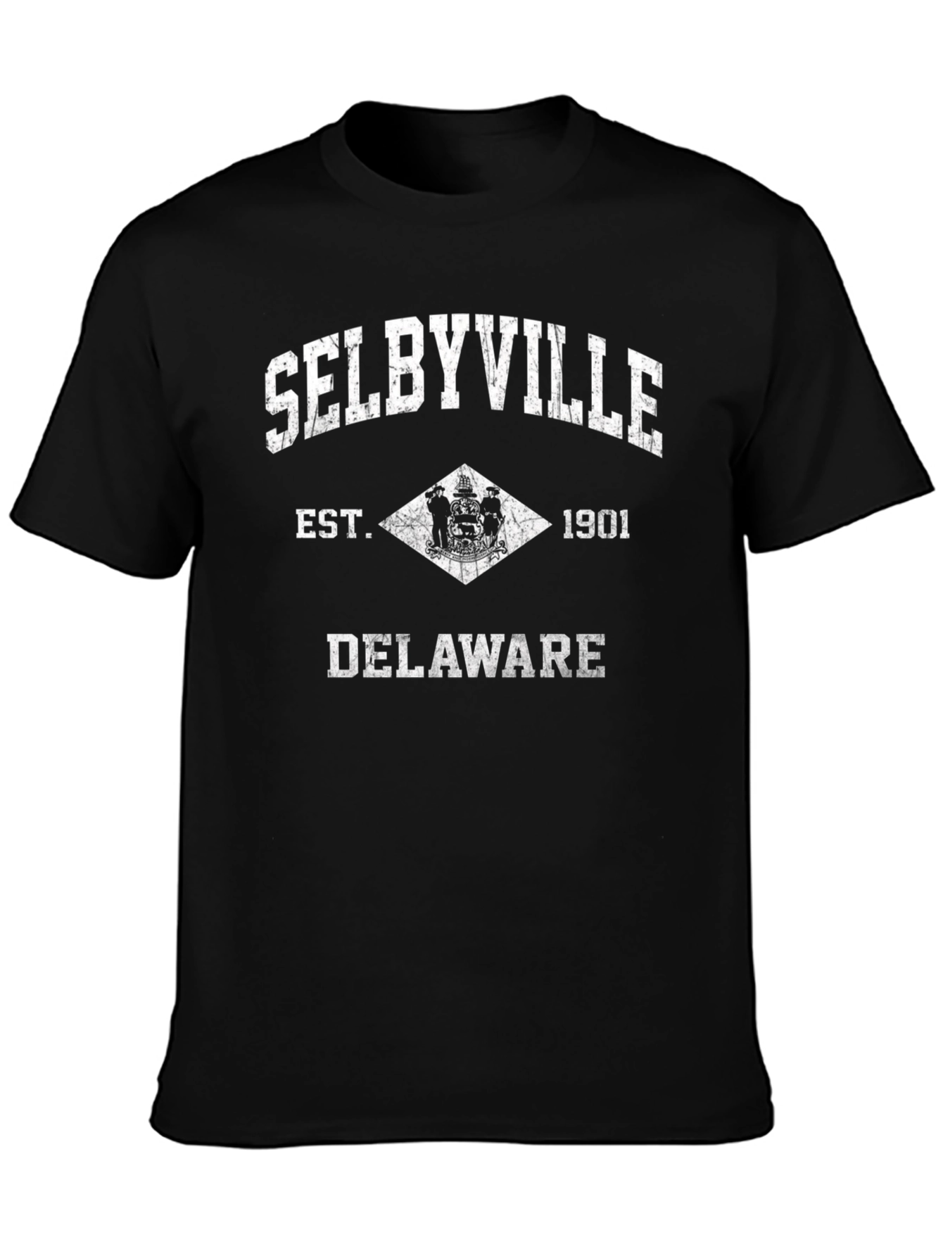 Selbyville Delaware Est. 1901 Black T-Shirt