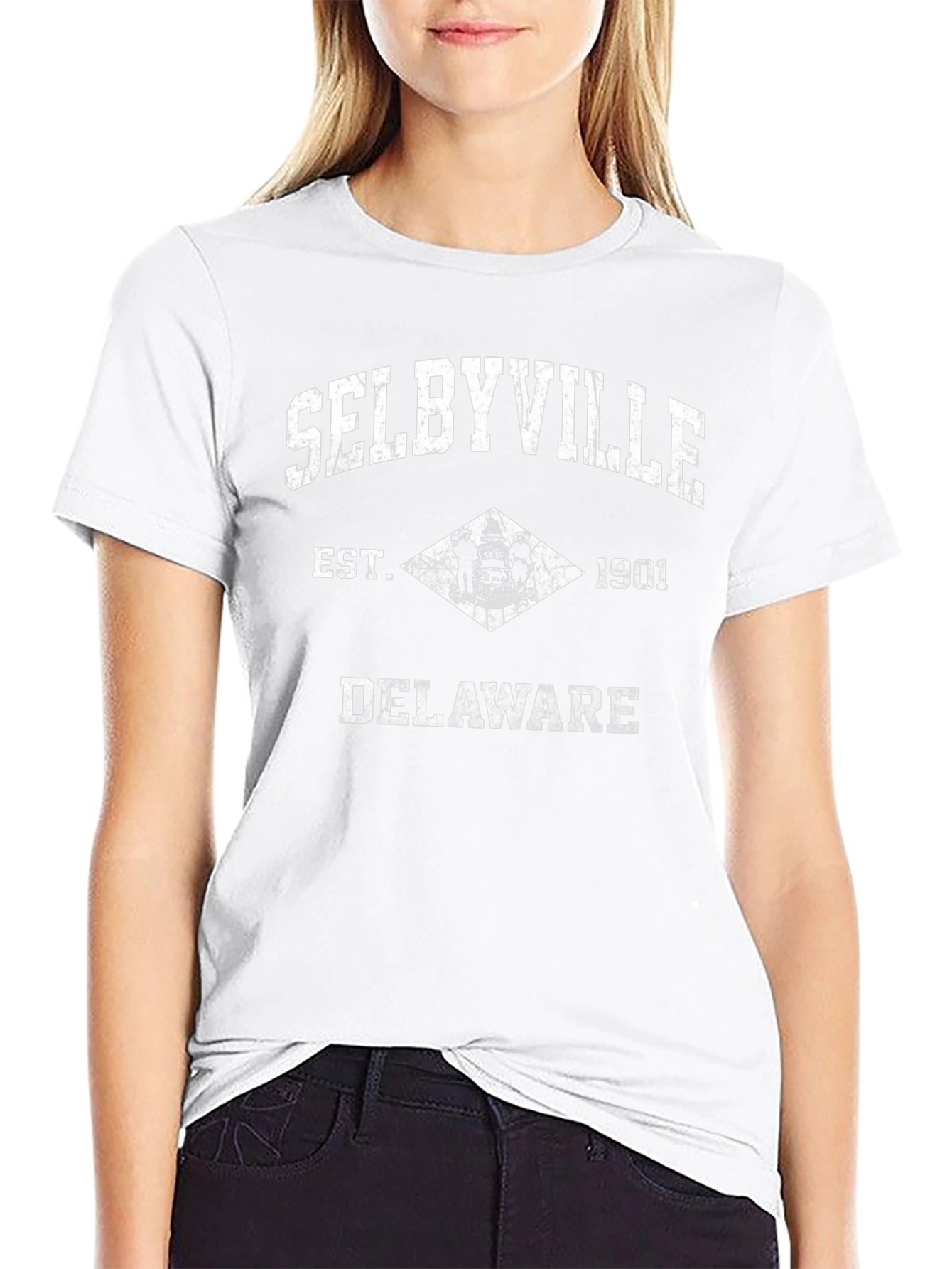 Selbyville Delaware Est. 1901 Black T-Shirt