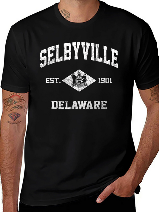 Selbyville Delaware Est. 1901 Black T-Shirt