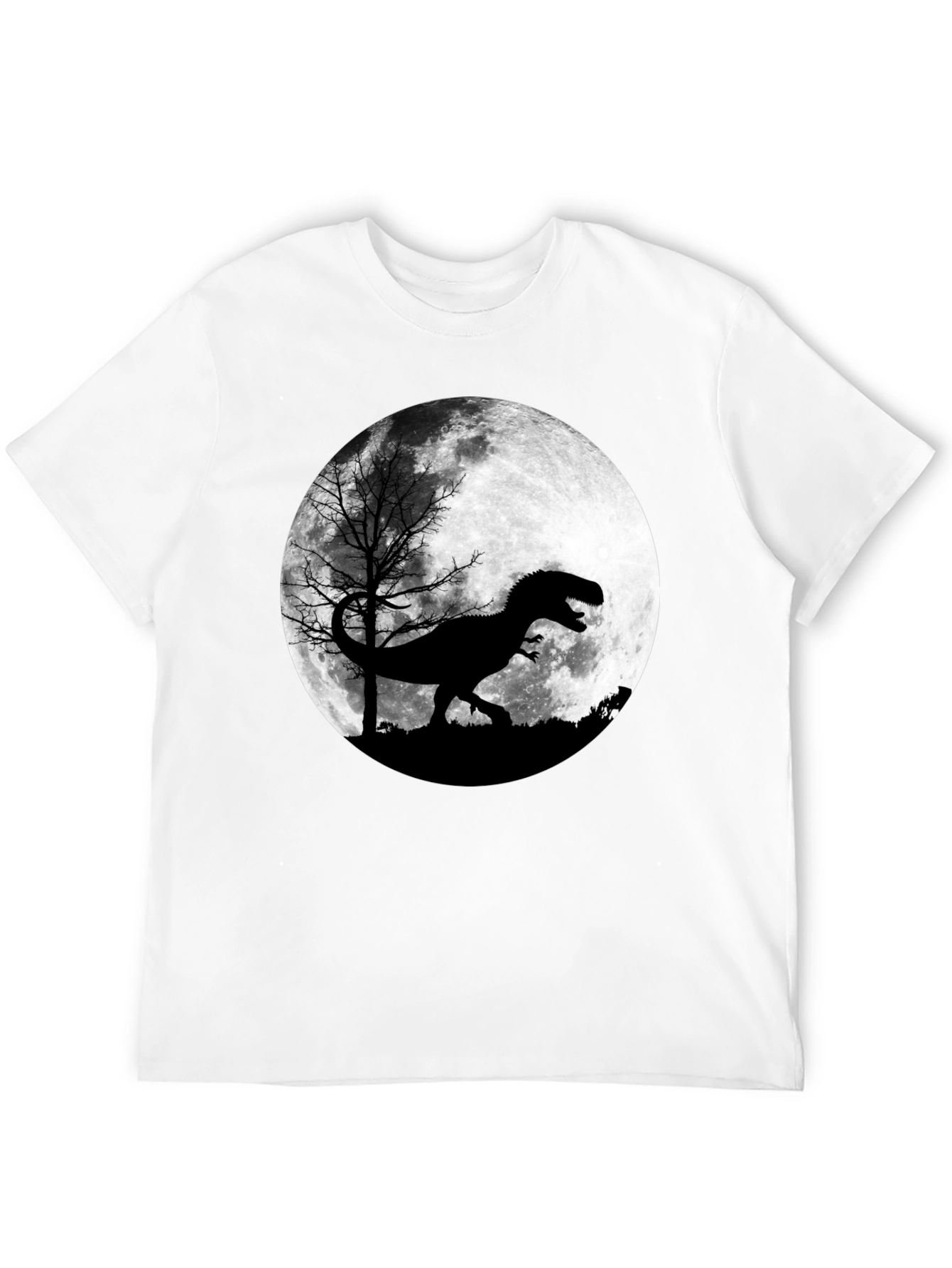 Dinosaur Moon Graphic T-Shirt