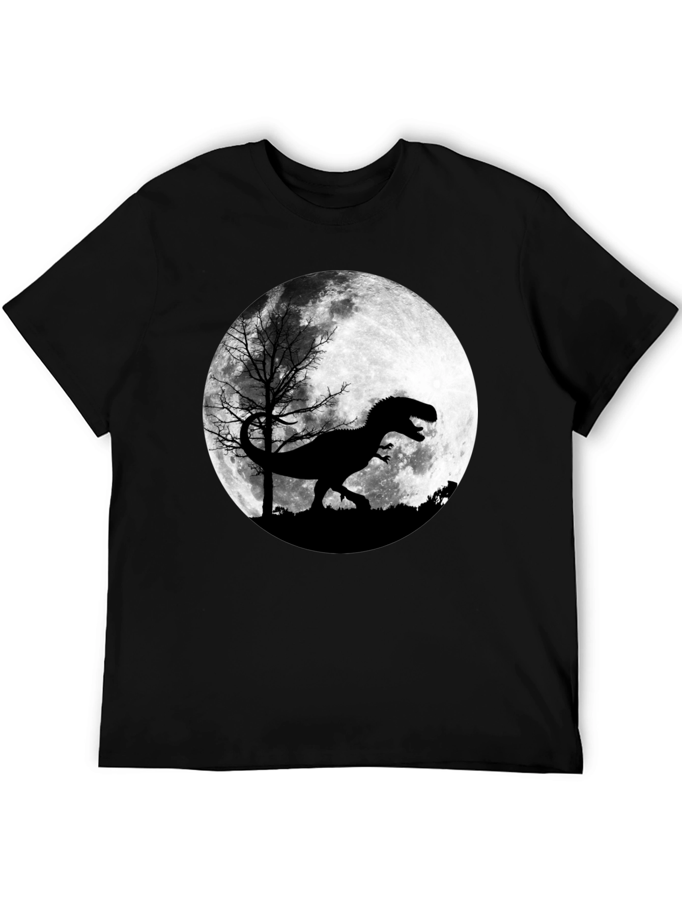 Dinosaur Moon Graphic T-Shirt