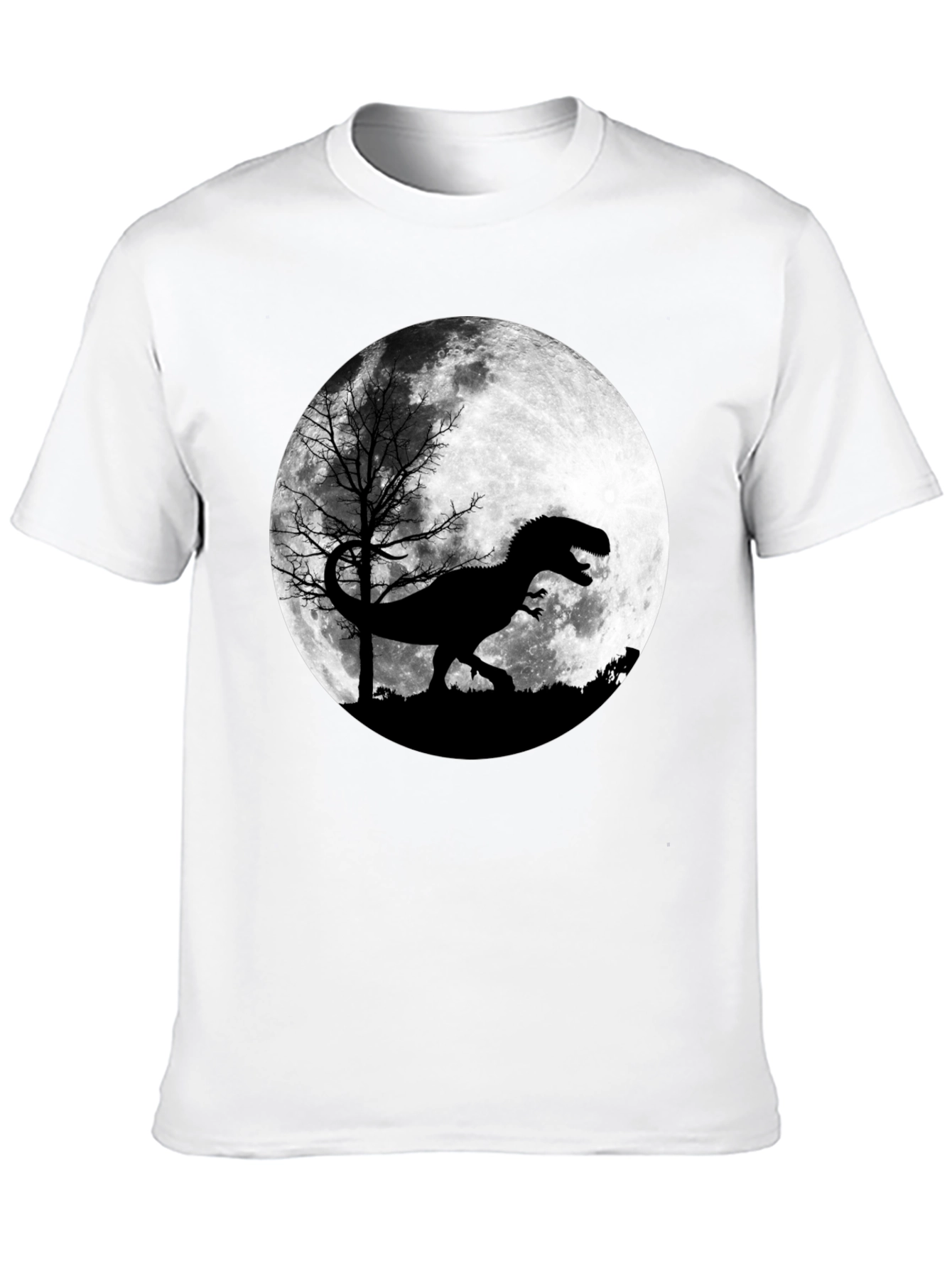 Dinosaur Moon Graphic T-Shirt