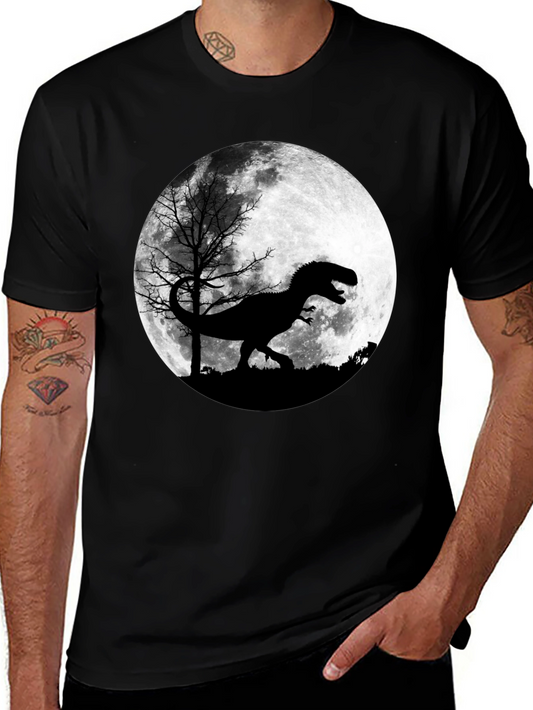 Dinosaur Moon Graphic T-Shirt