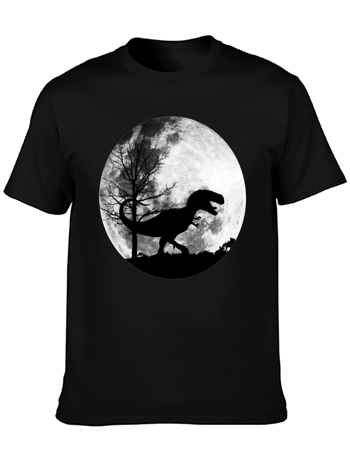 Dinosaur Moon Graphic T-Shirt