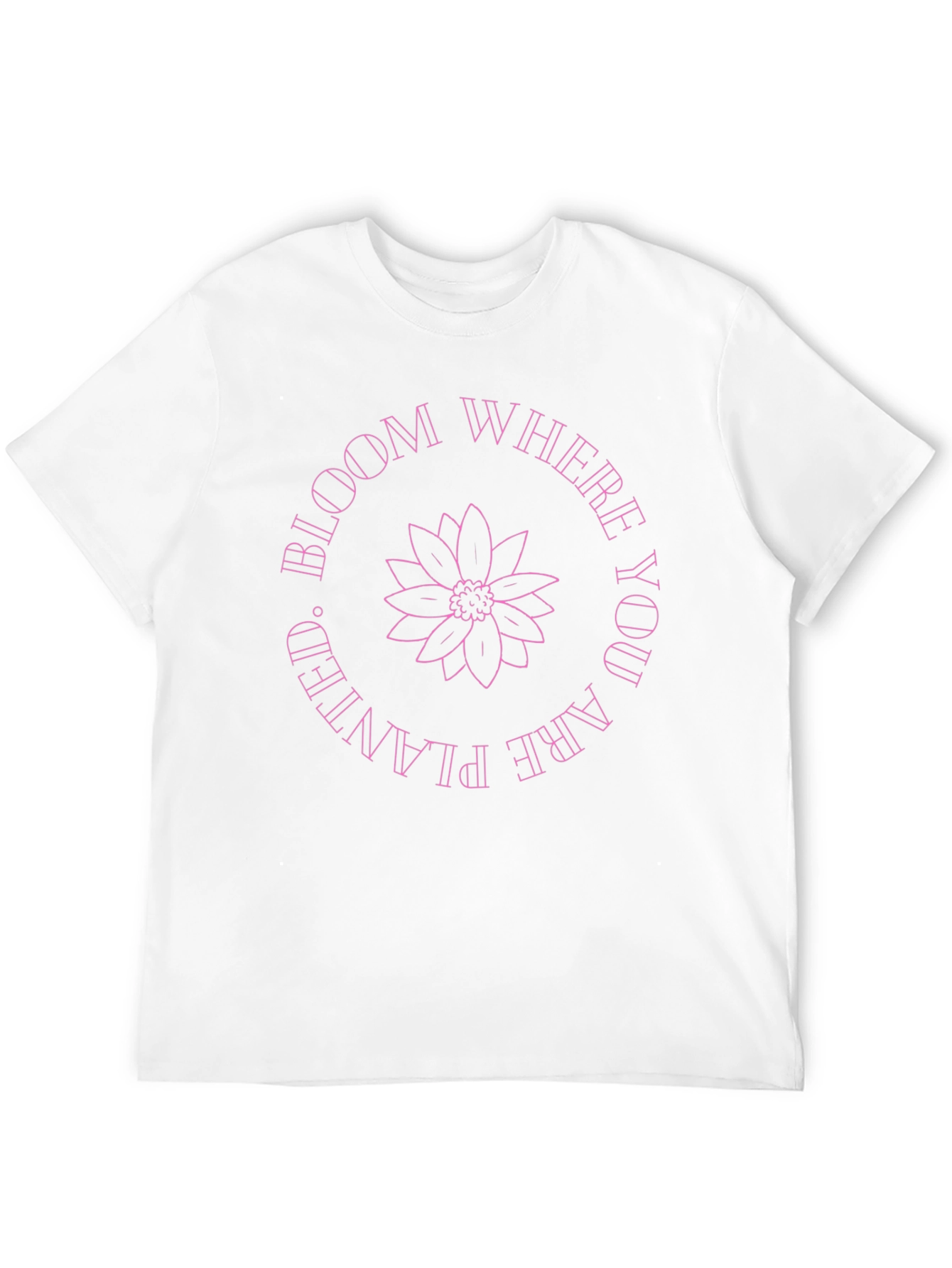 Bloom Where You Are Planted Graphic Tee - Black