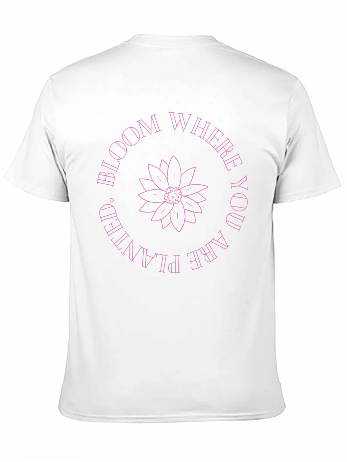 Bloom Where You Are Planted Graphic Tee - Black