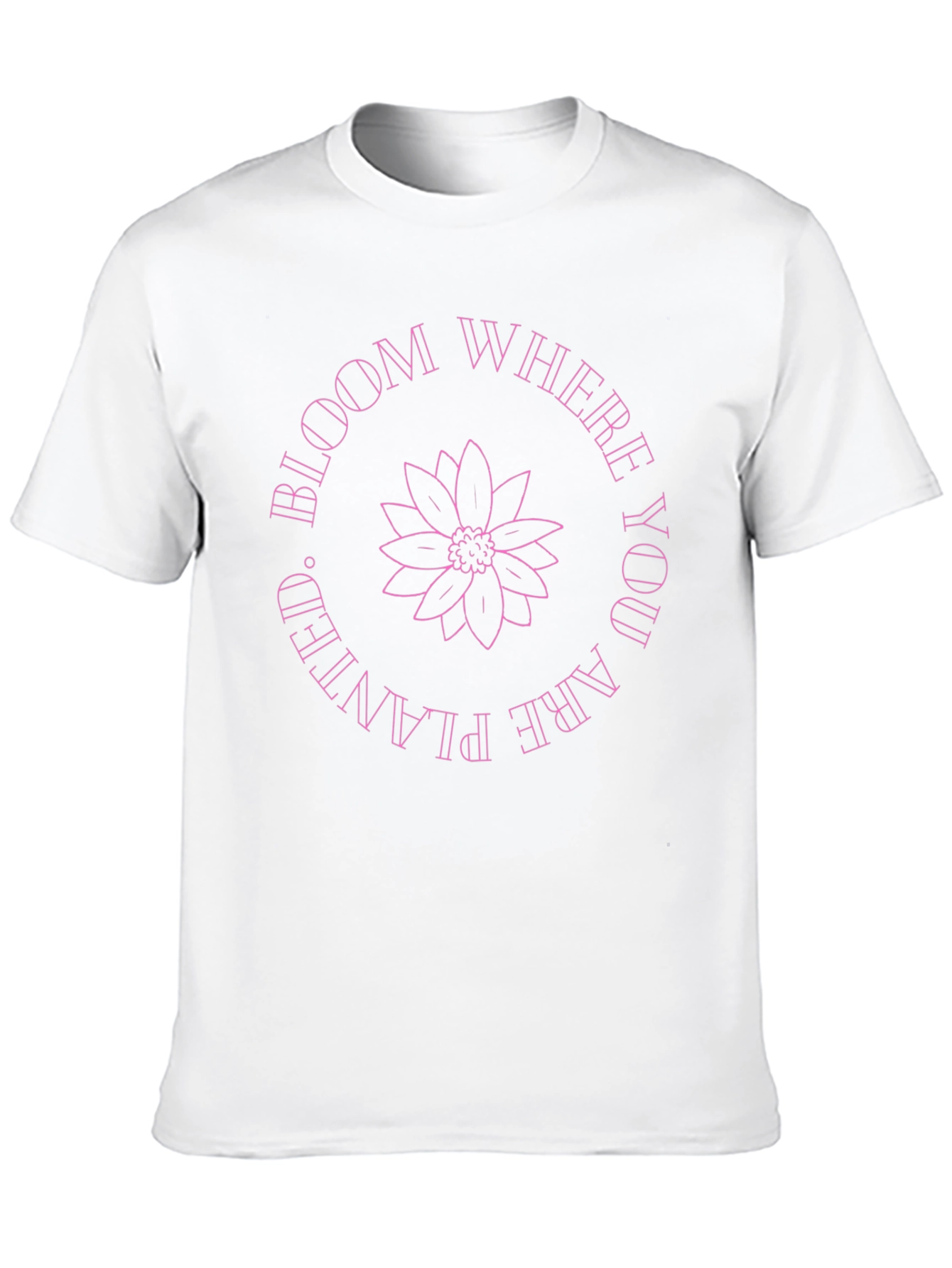 Bloom Where You Are Planted Graphic Tee - Black