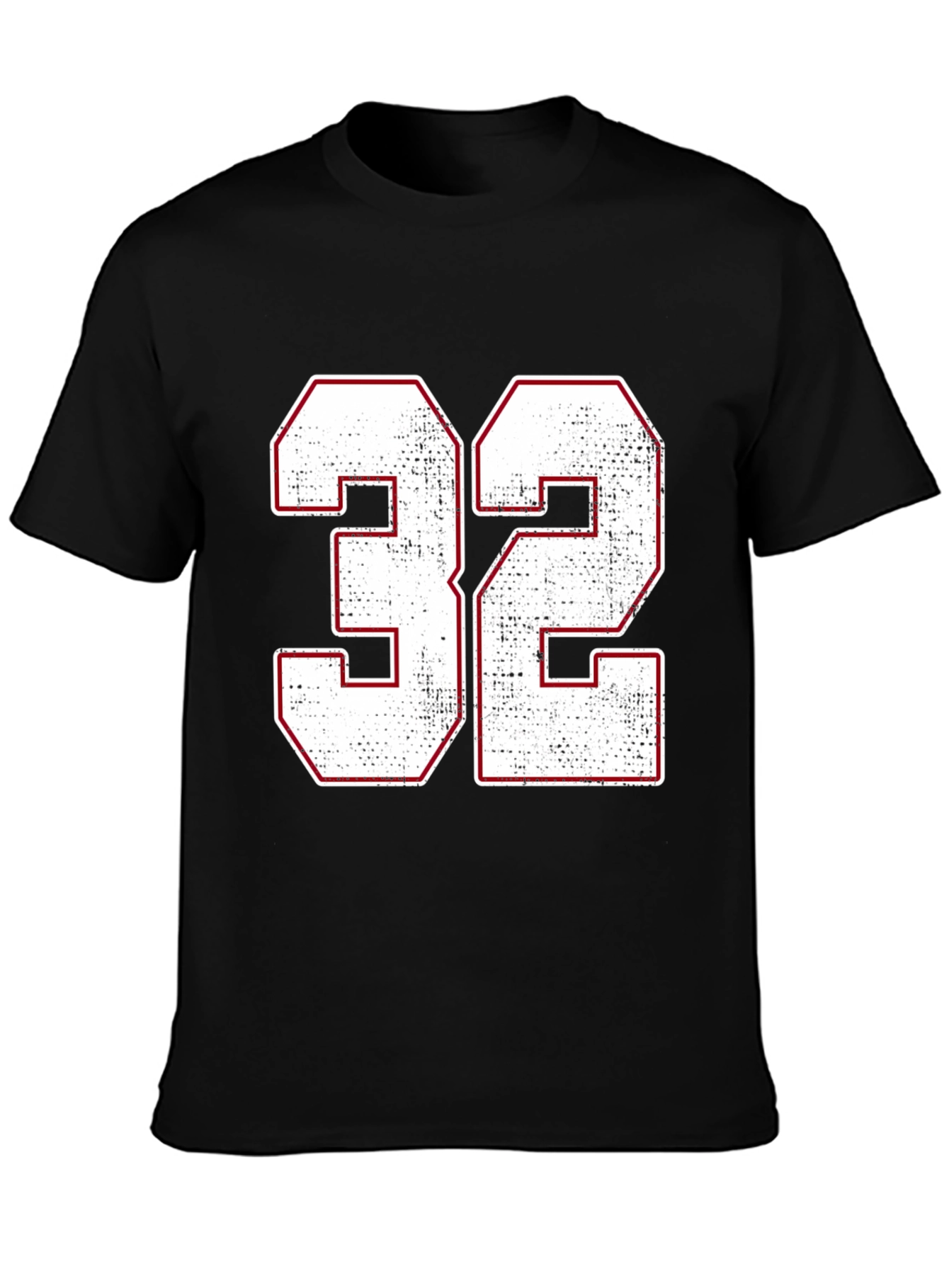 Number 32 Graphic T-Shirt - Black