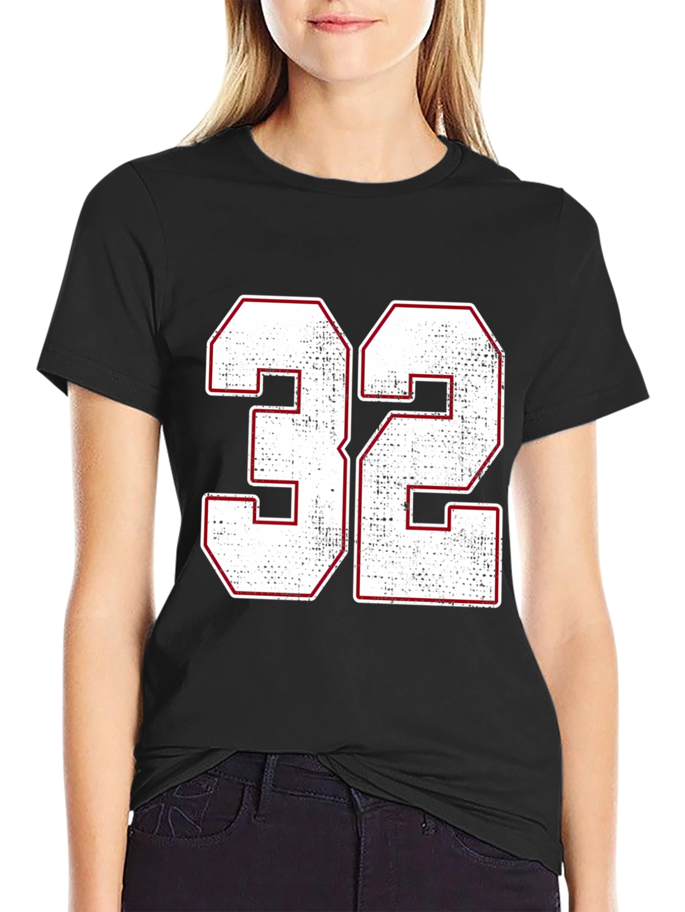 Number 32 Graphic T-Shirt - Black