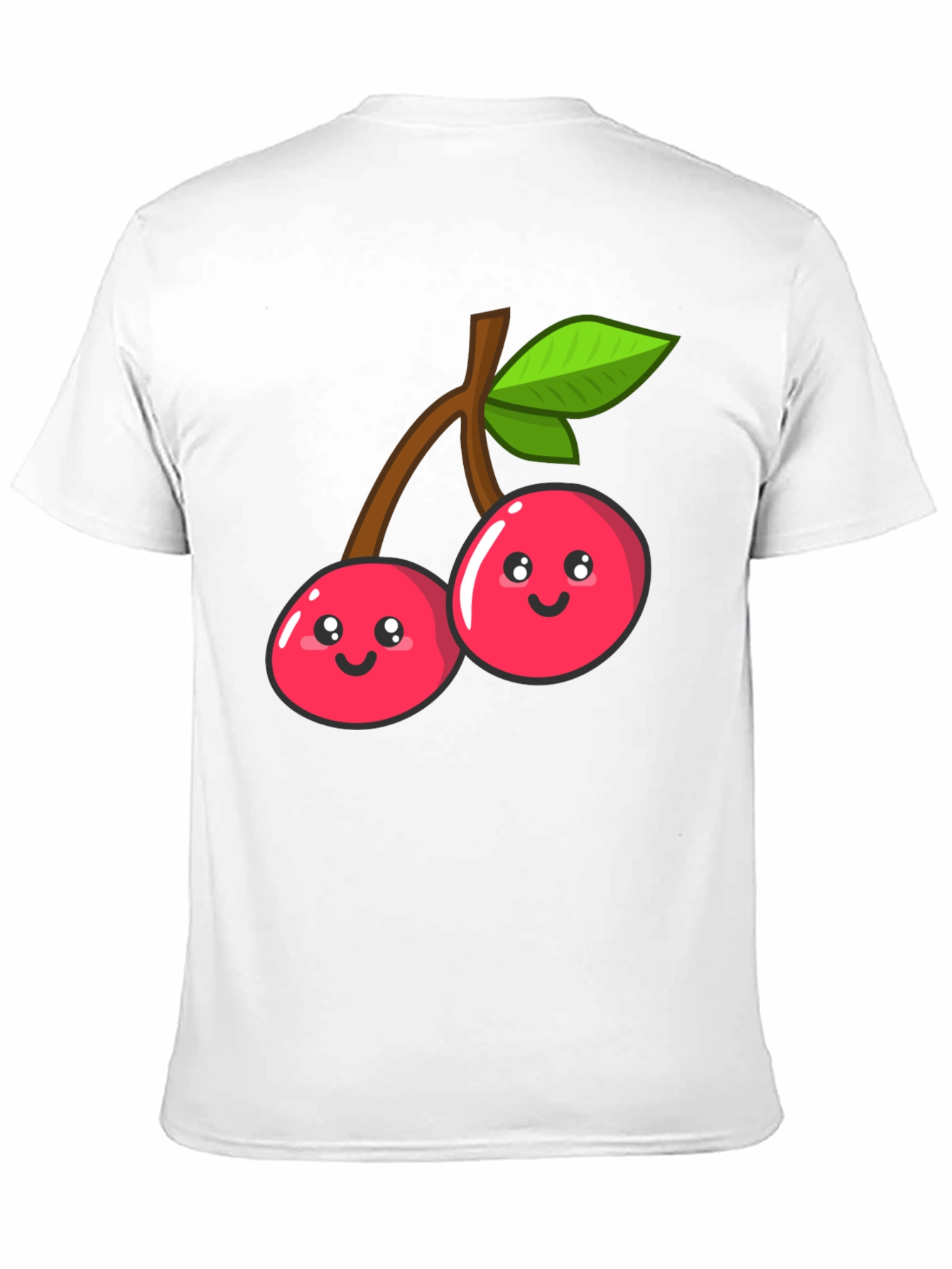 Cute Cherry Graphic Tee - Unisex Black T-Shirt