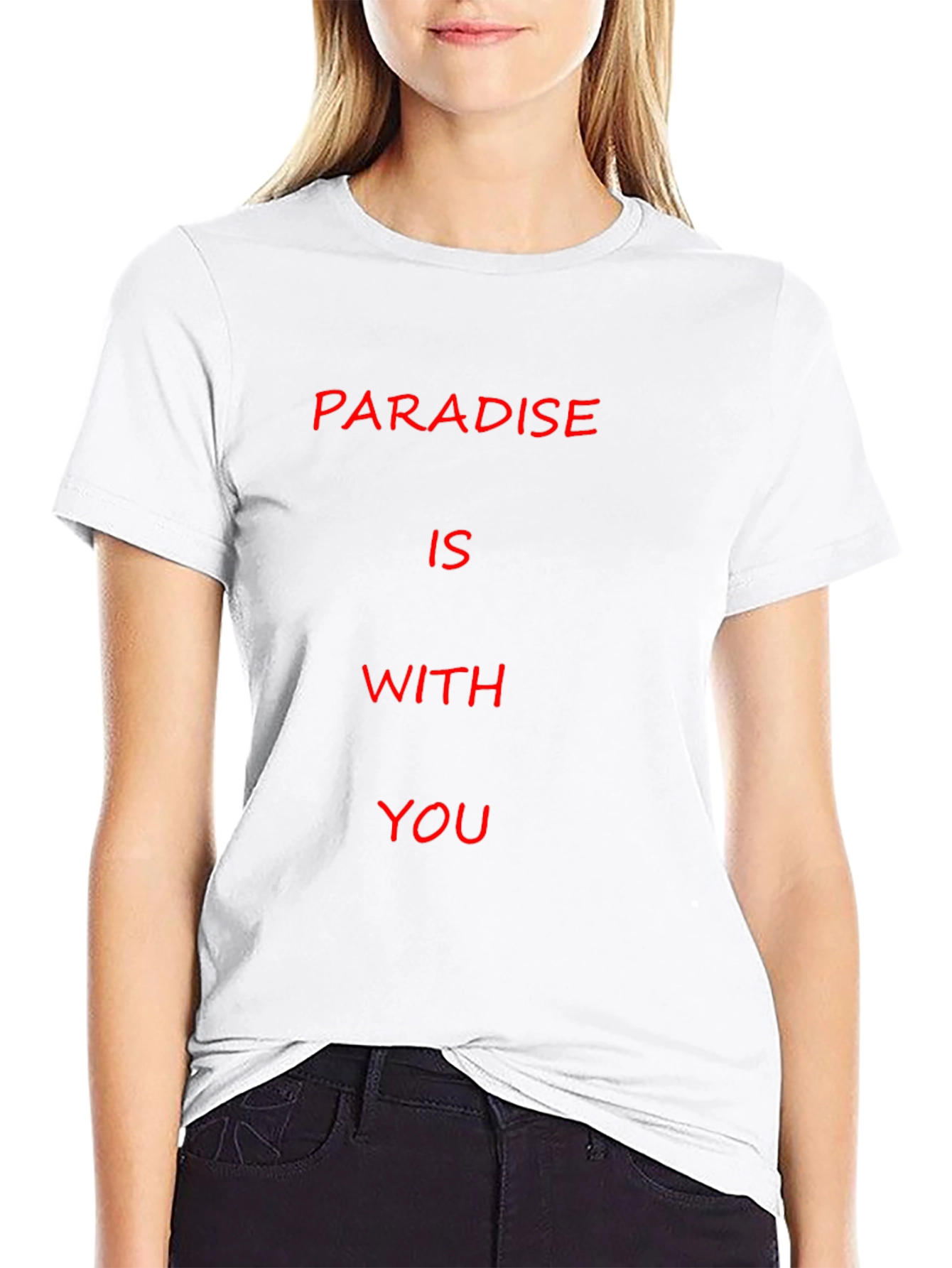 Paradise is With You Graphic Tee - Black