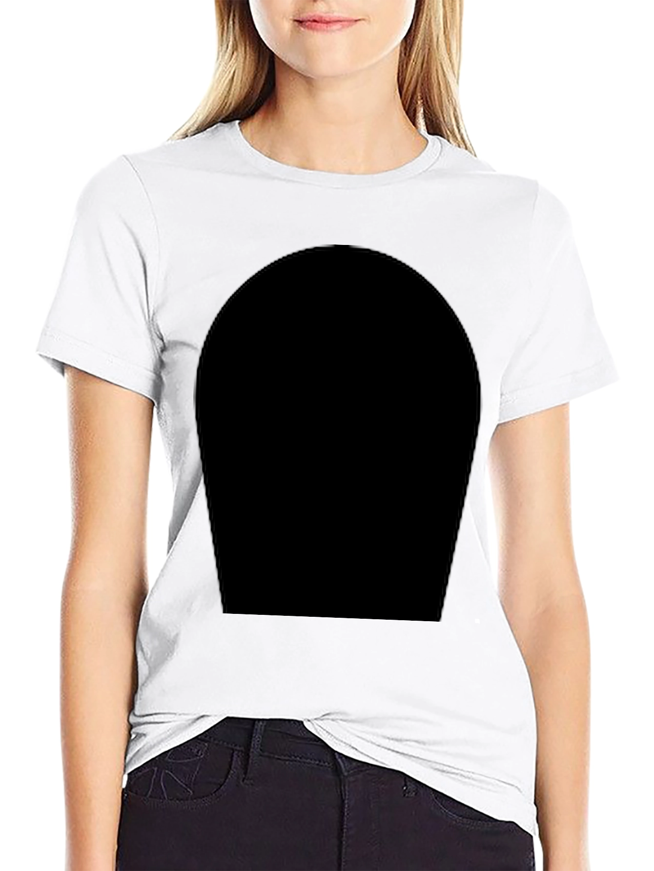 Mens Black Crew Neck T-Shirt - Modern Style