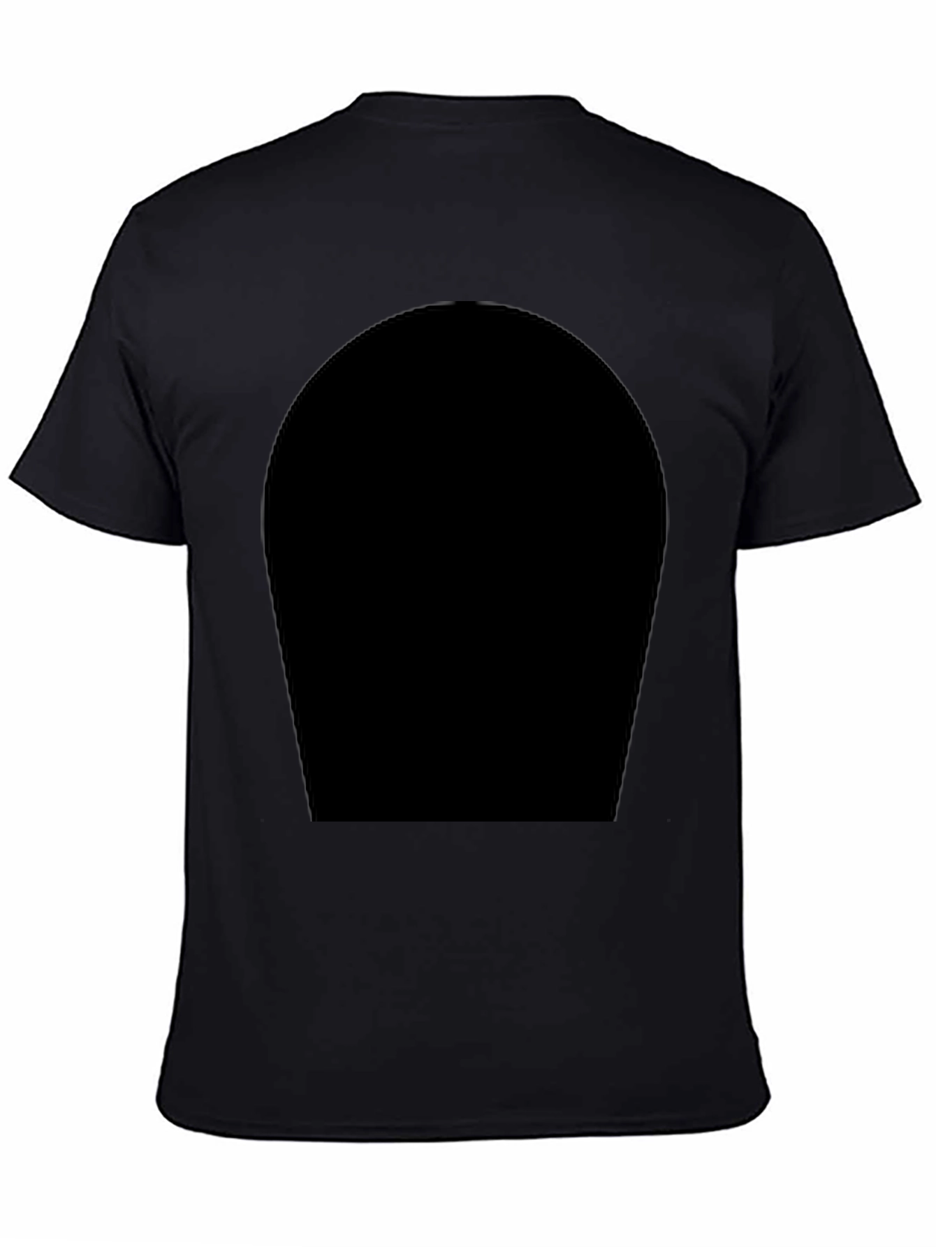 Mens Black Crew Neck T-Shirt - Modern Style