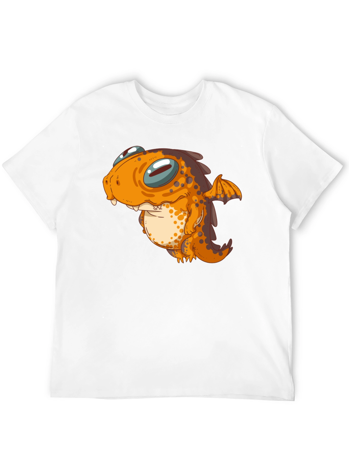 Cute Dragon Graphic Tee - Black Unisex T-Shirt