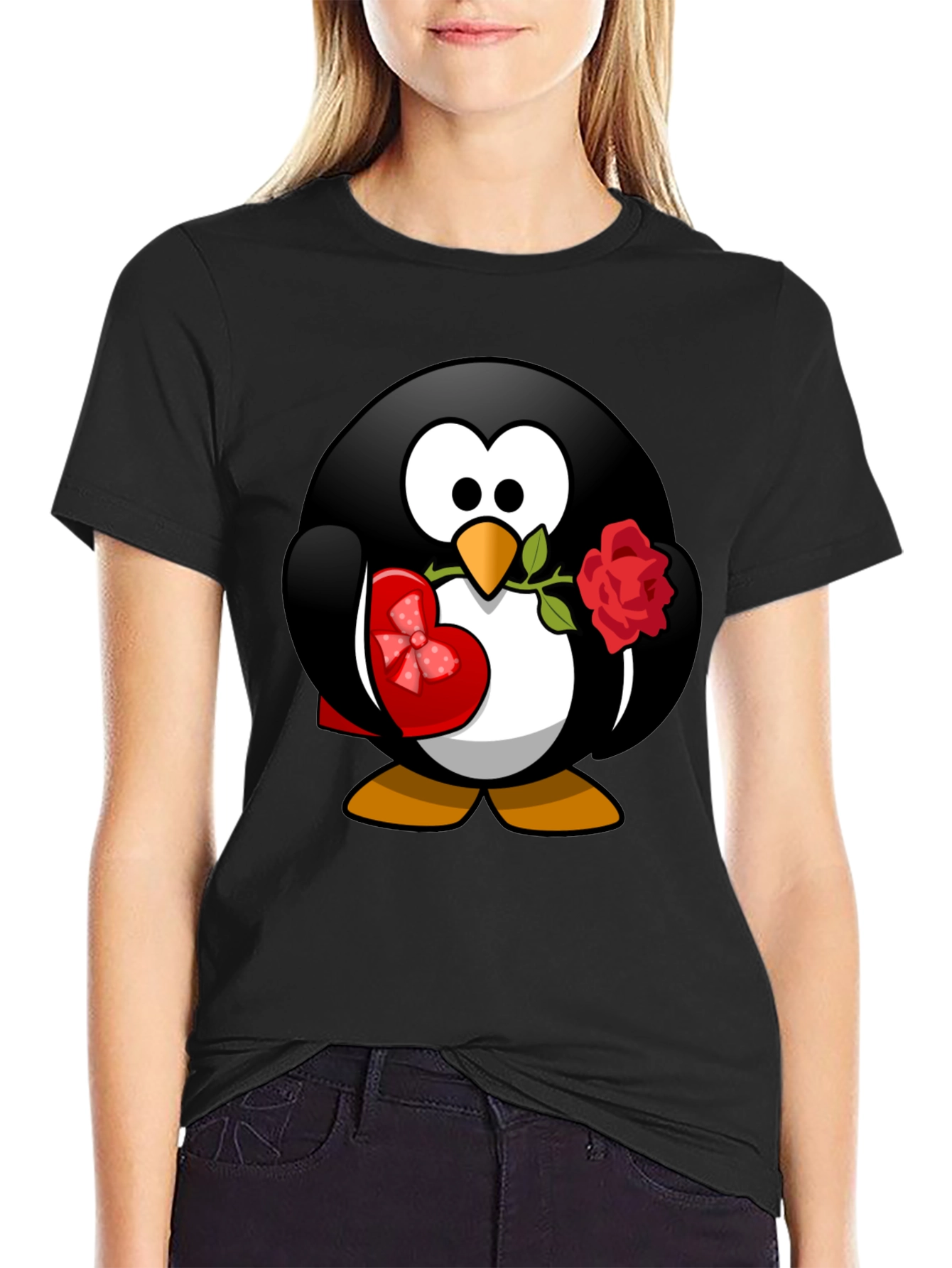 Penguin Love T-Shirt - Valentines Day Gift