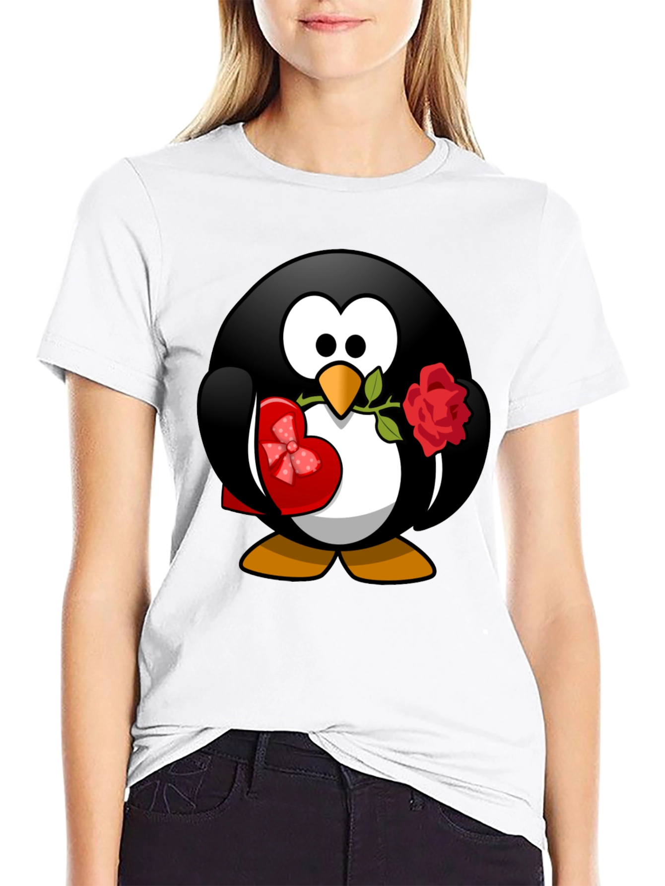 Penguin Love T-Shirt - Valentines Day Gift
