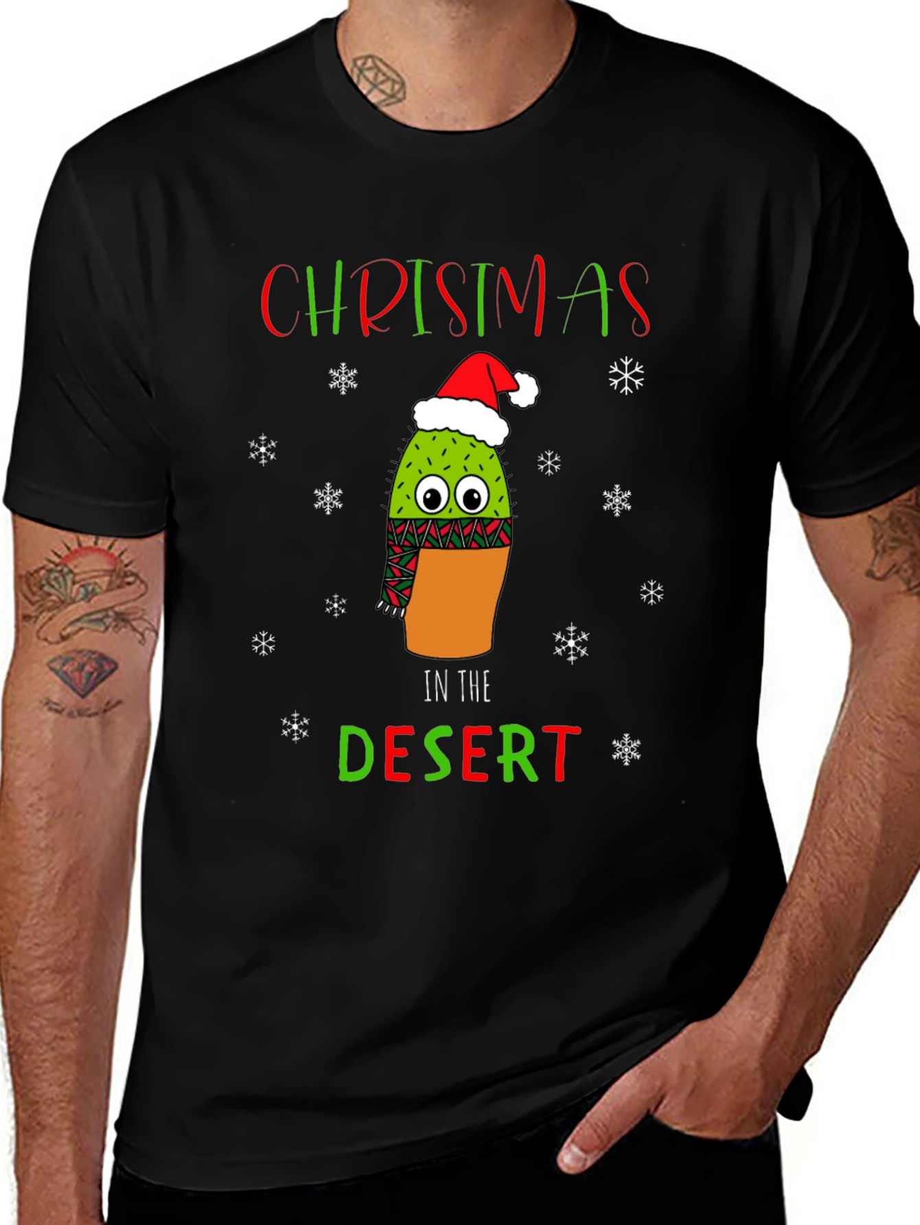 Christmas Cactus Desert T-Shirt
