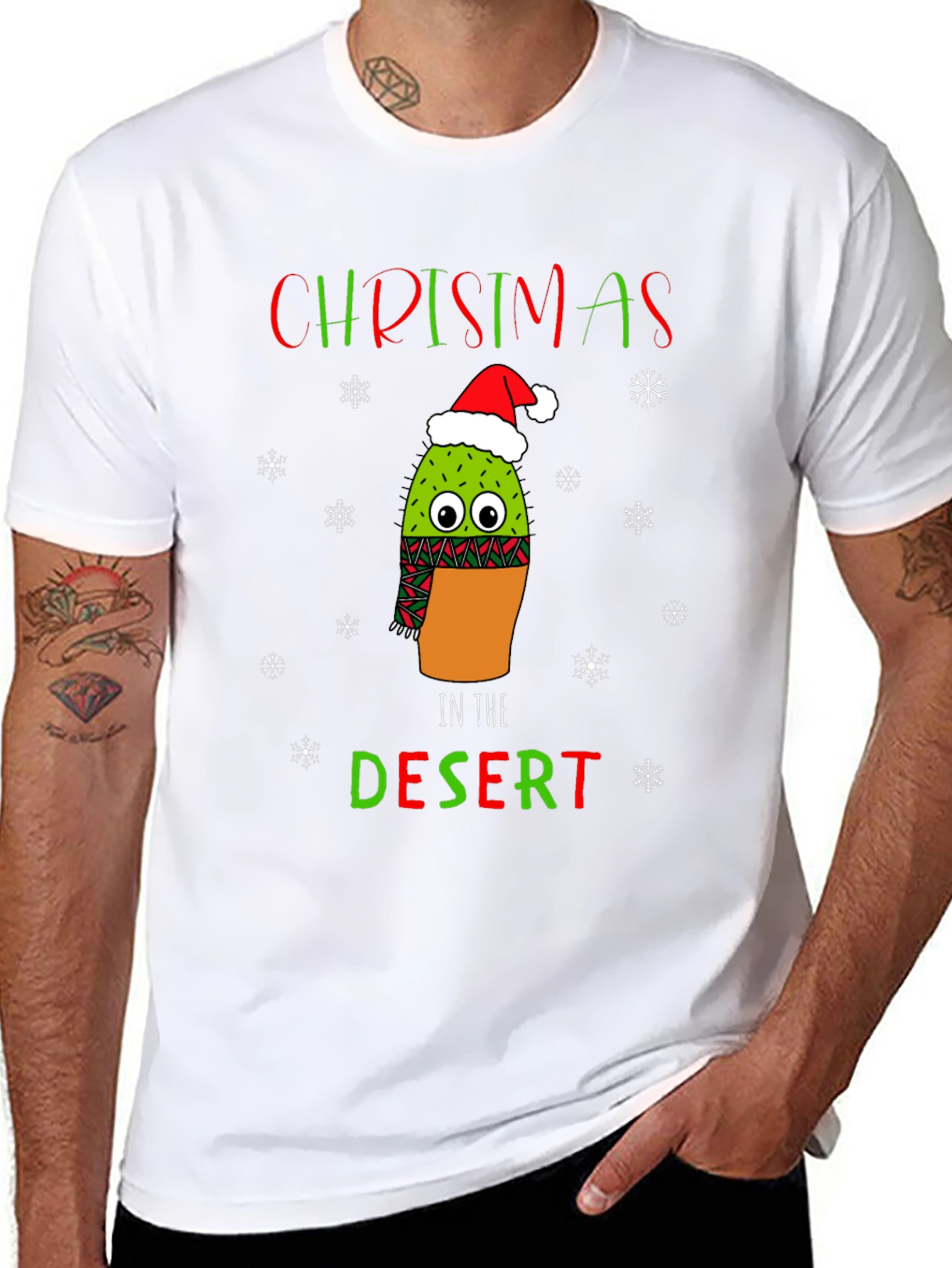 Christmas Cactus Desert T-Shirt