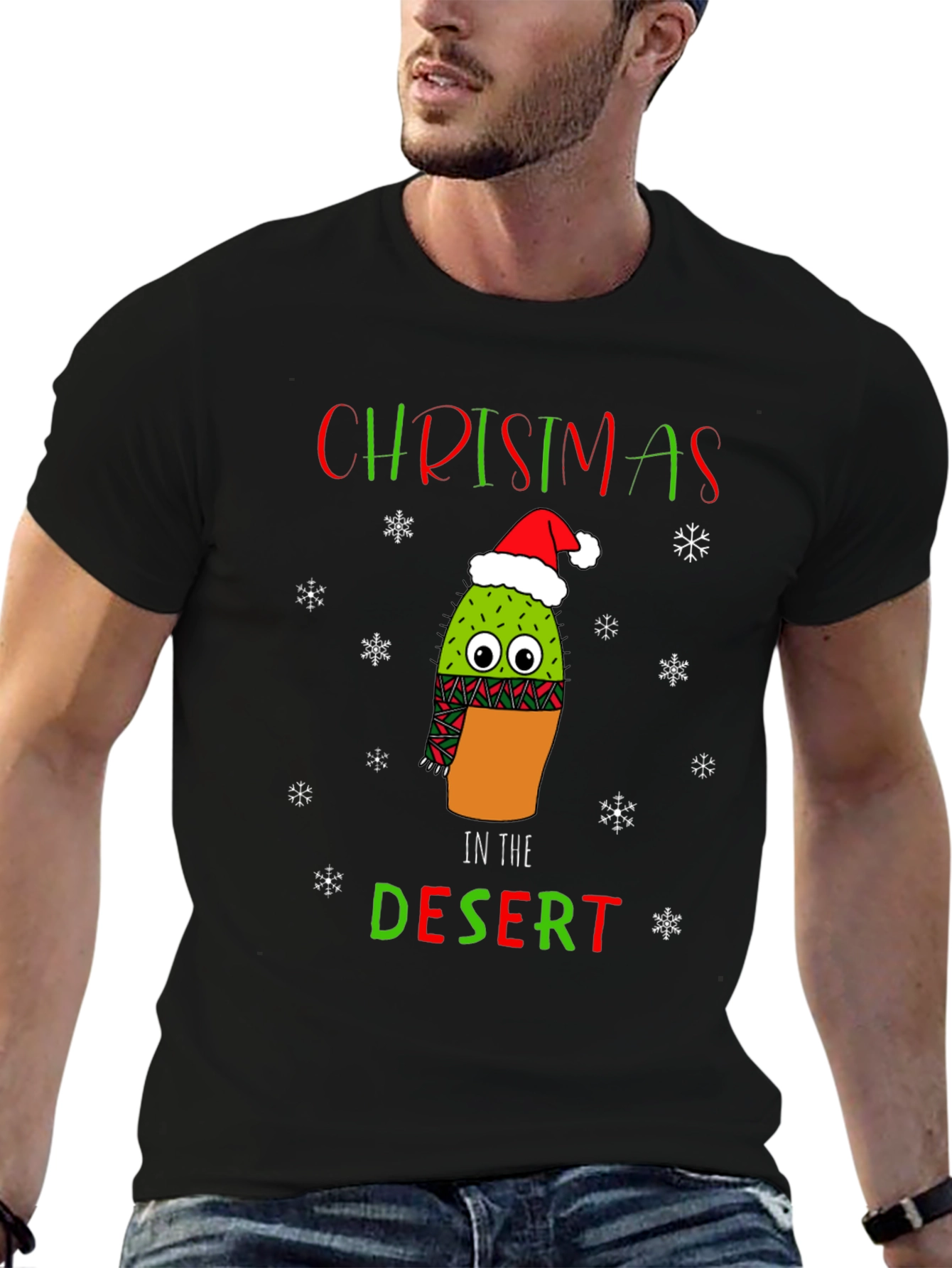 Christmas Cactus Desert T-Shirt