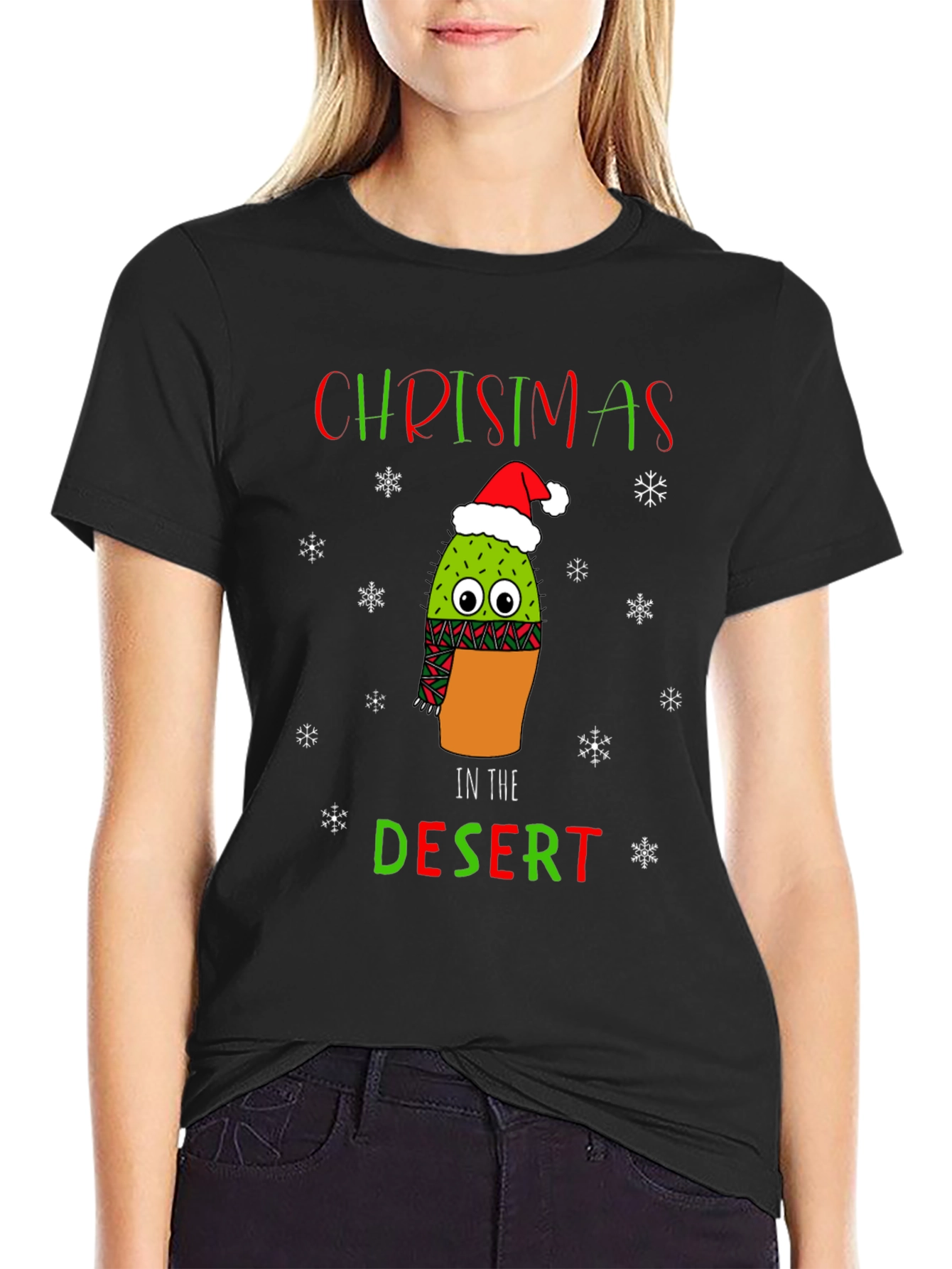 Christmas Cactus Desert T-Shirt