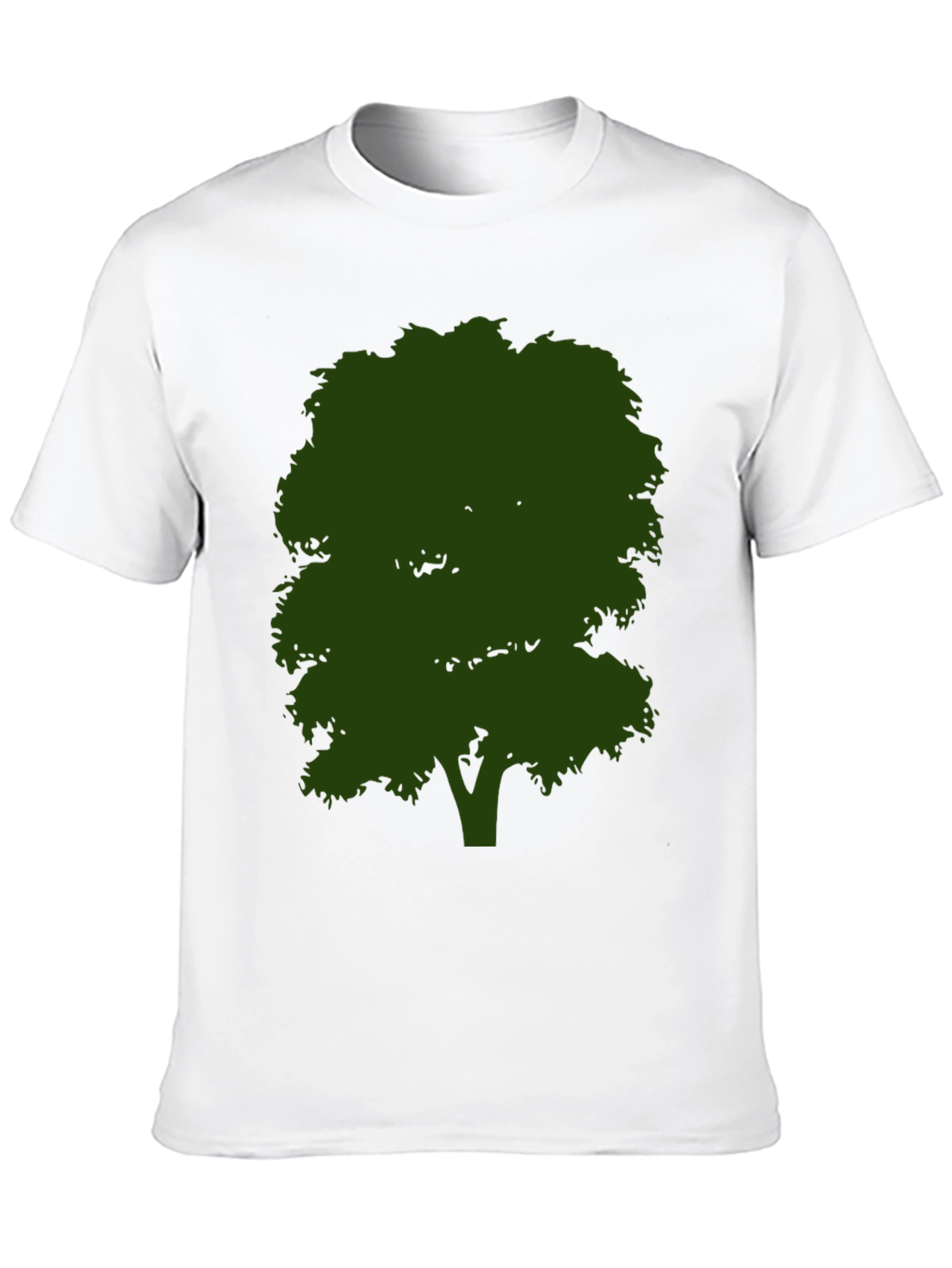 Nature Tree Graphic Tee - Black Cotton Shirt