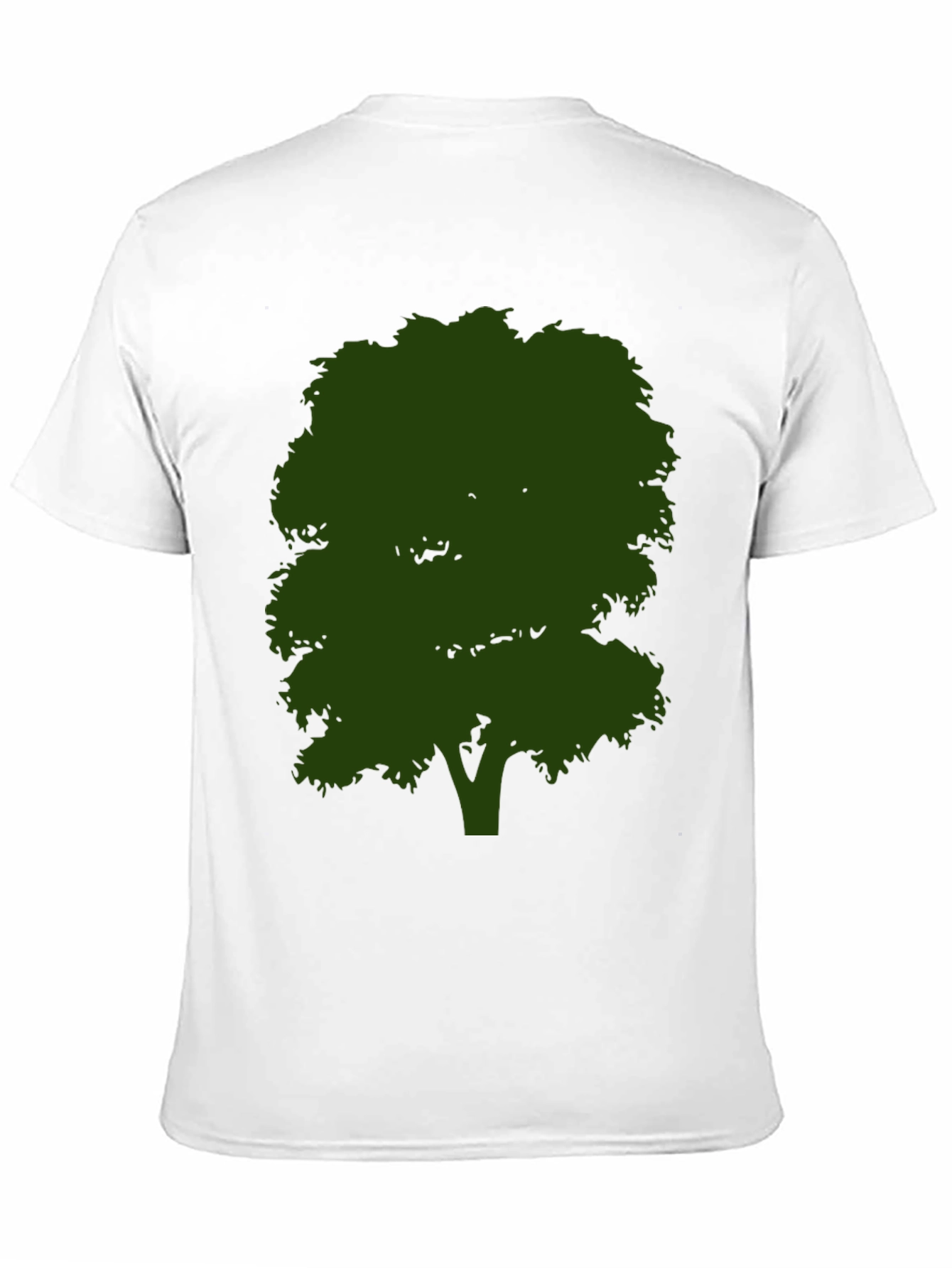Nature Tree Graphic Tee - Black Cotton Shirt