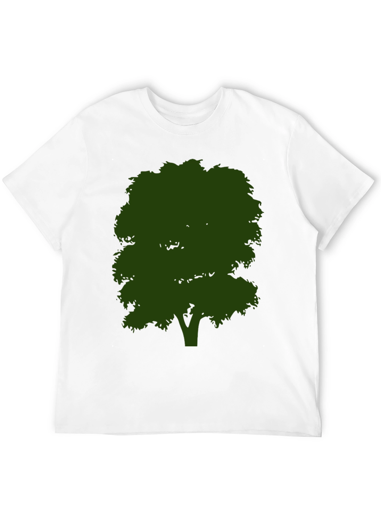 Nature Tree Graphic Tee - Black Cotton Shirt