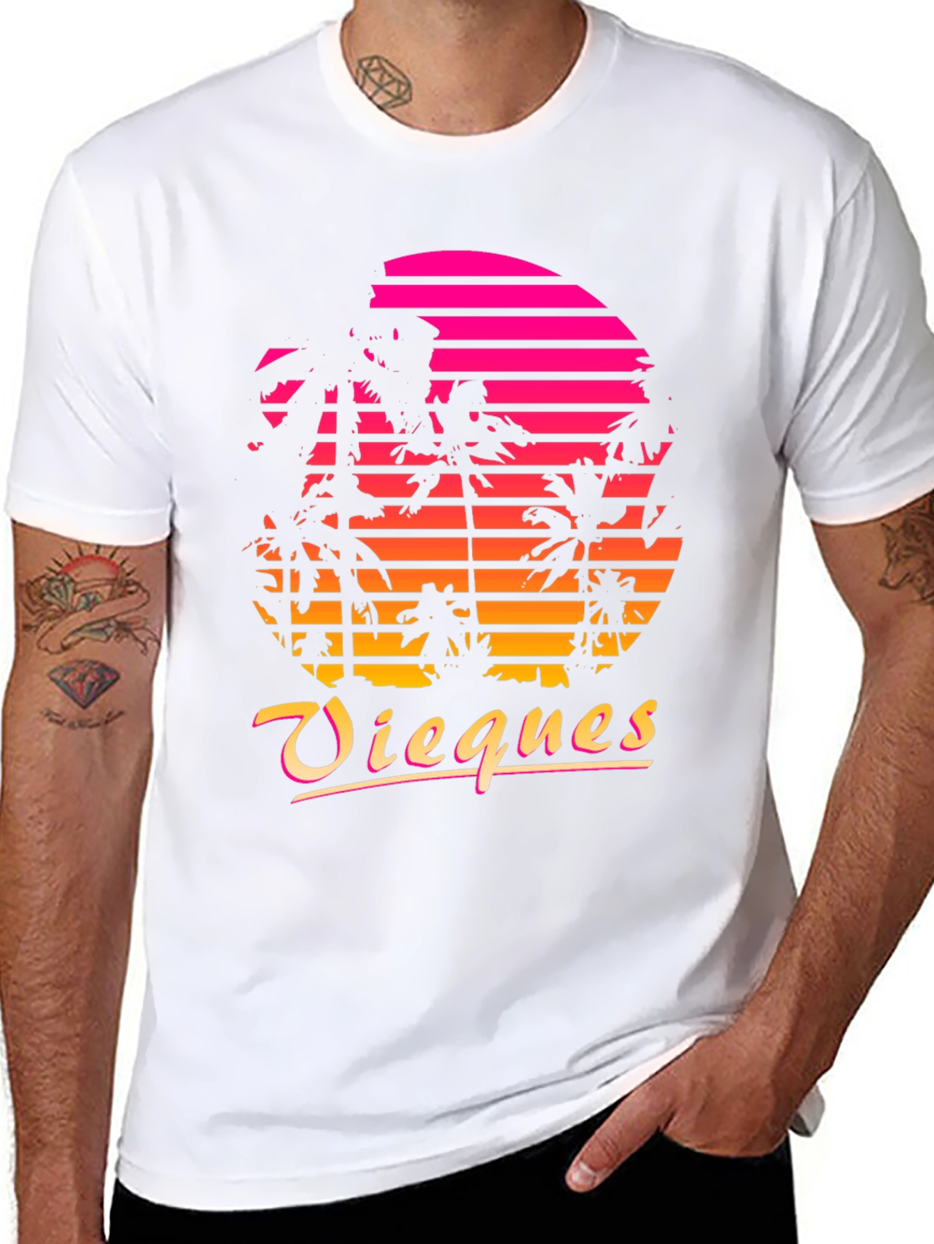 Vieques Retro Sunset T-Shirt