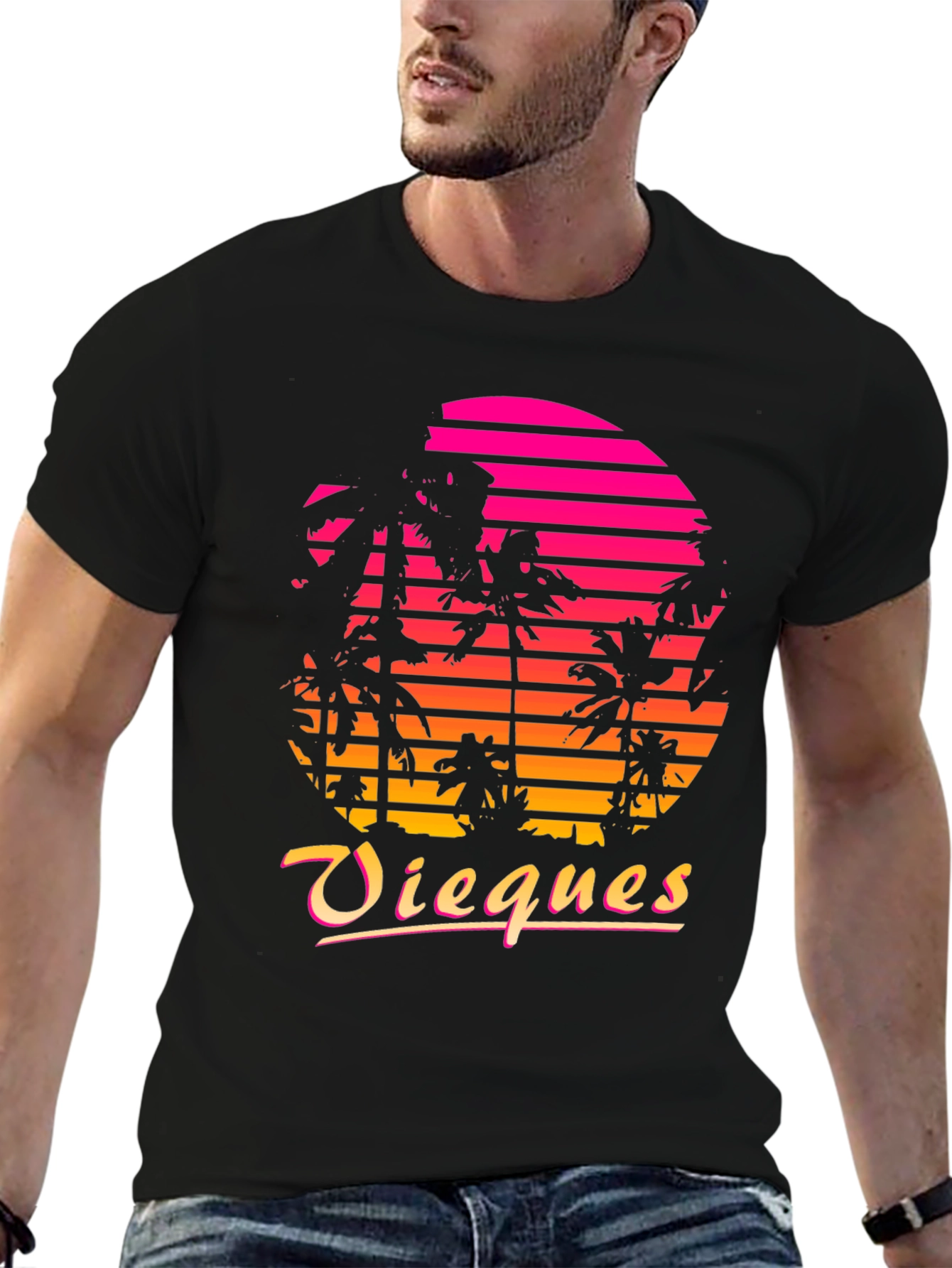 Vieques Retro Sunset T-Shirt