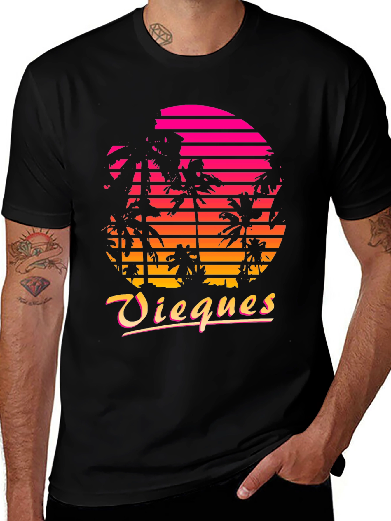 Vieques Retro Sunset T-Shirt
