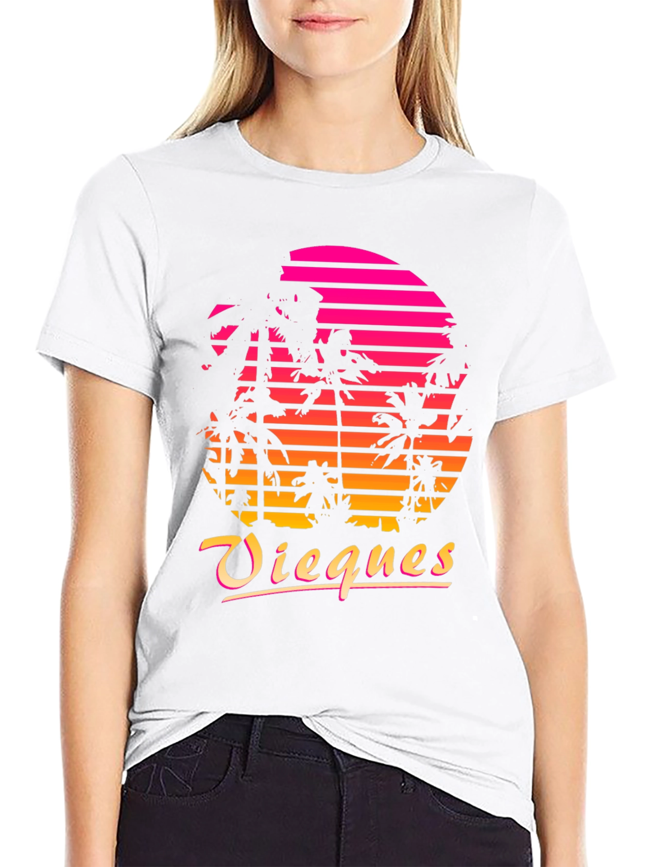 Vieques Retro Sunset T-Shirt