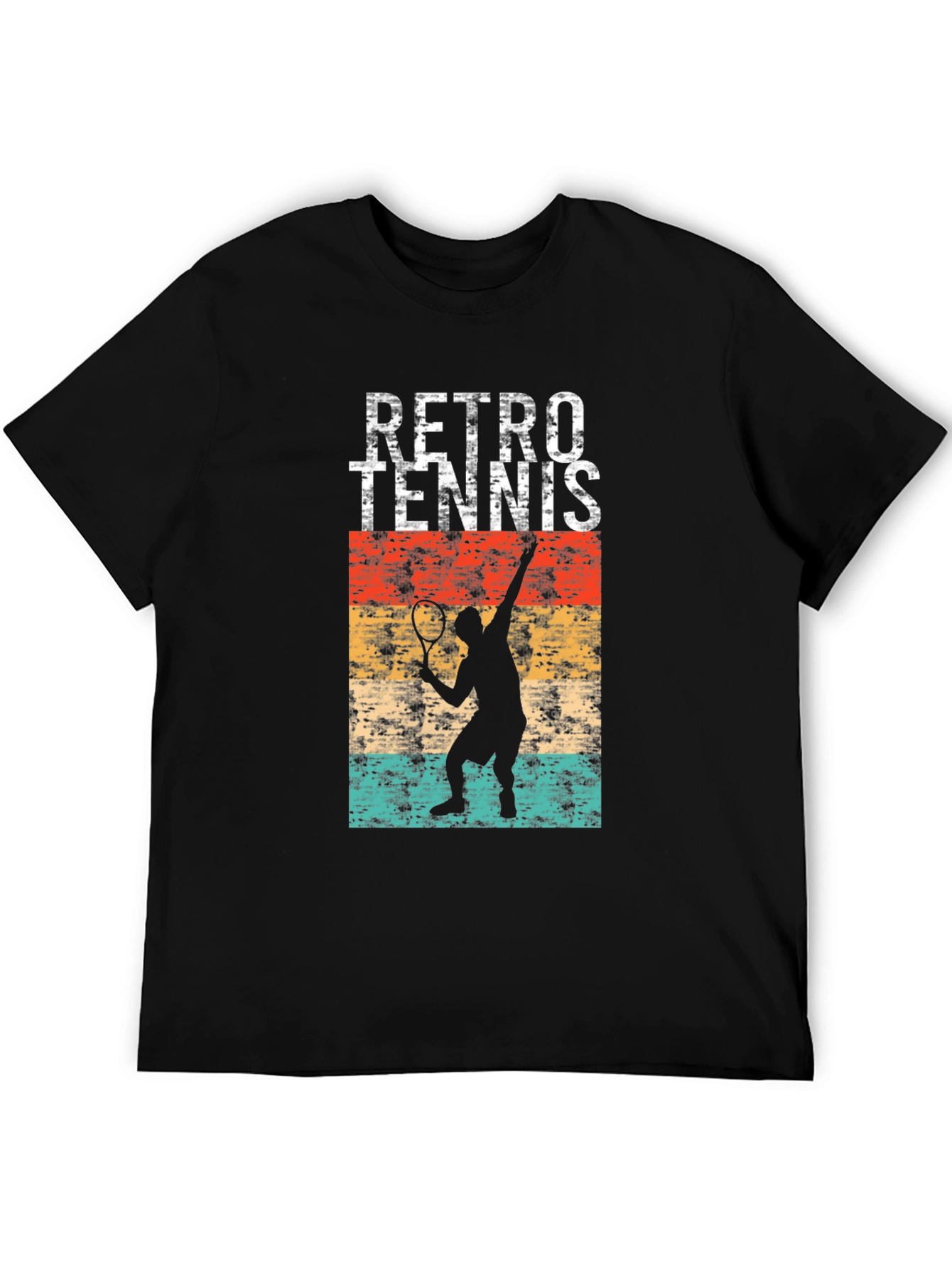 Retro Tennis Player Graphic T-Shirt