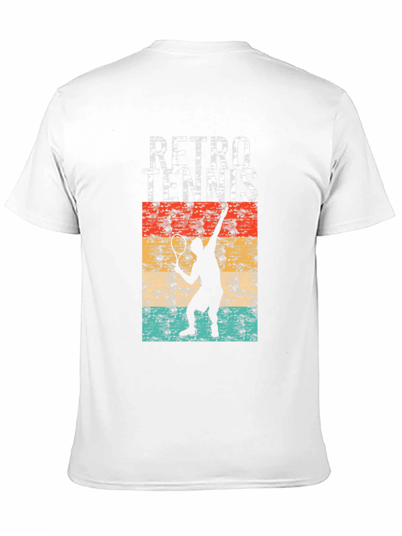 Retro Tennis Player Graphic T-Shirt