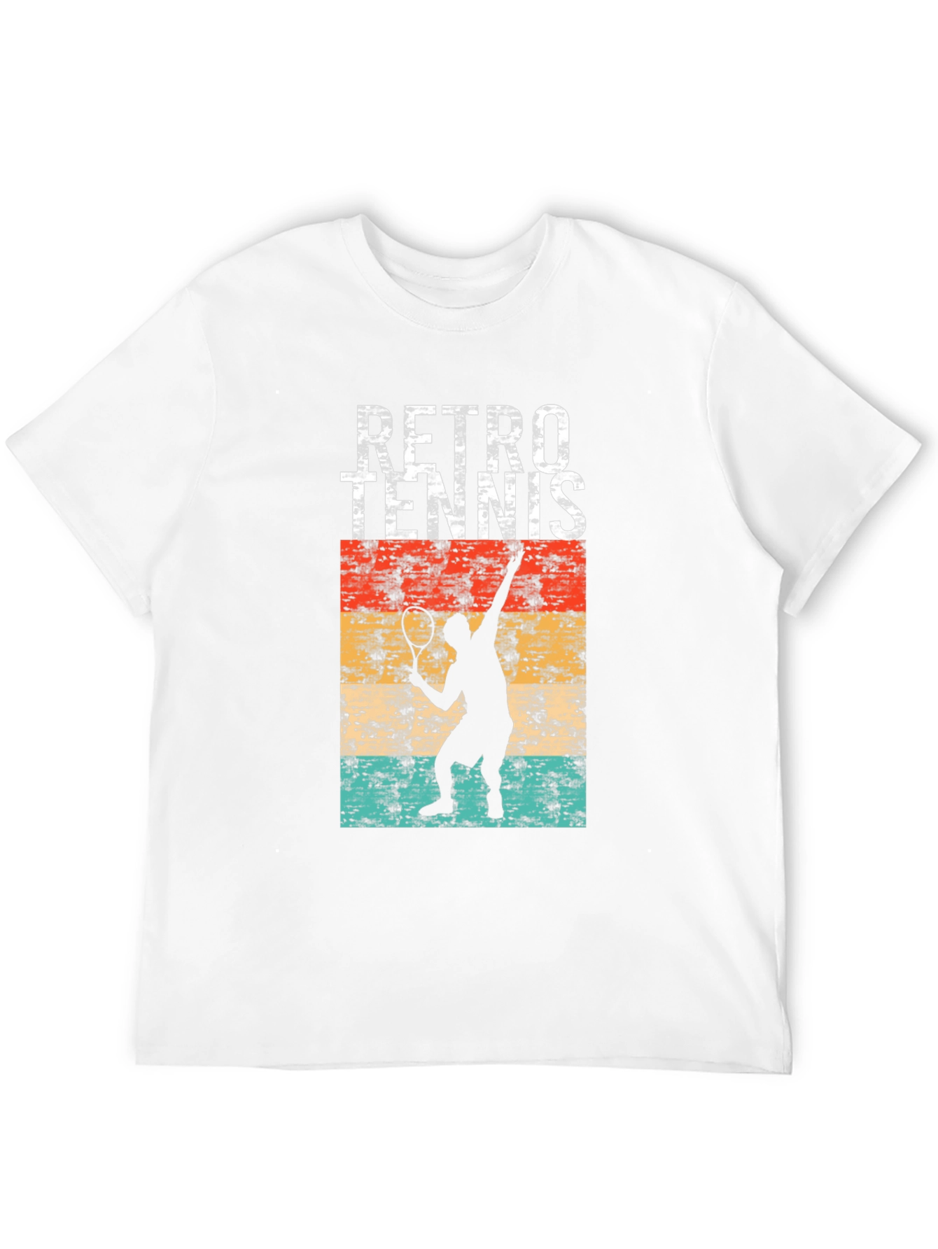 Retro Tennis Player Graphic T-Shirt