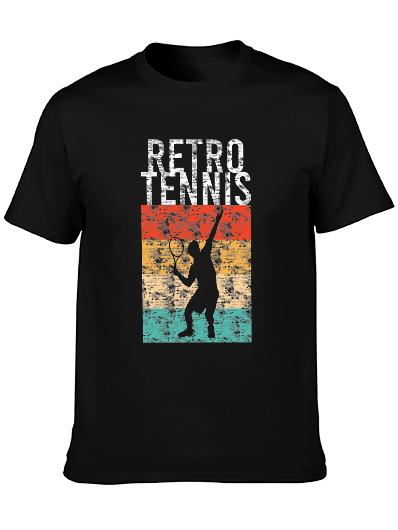 Retro Tennis Player Graphic T-Shirt