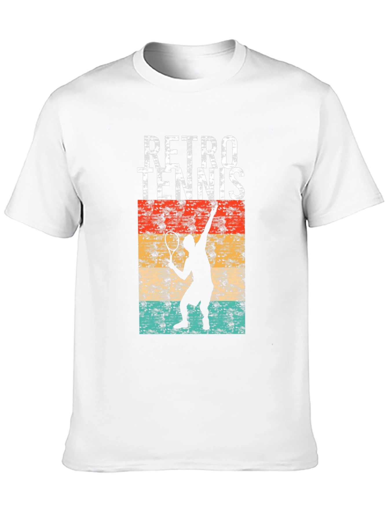 Retro Tennis Player Graphic T-Shirt