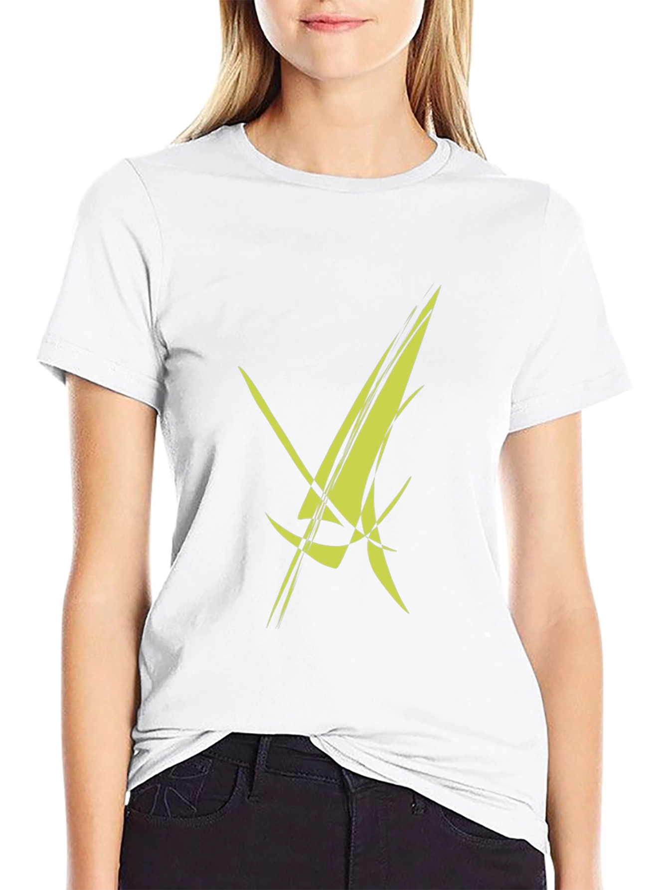 Modern Abstract Graphic Black T-Shirt