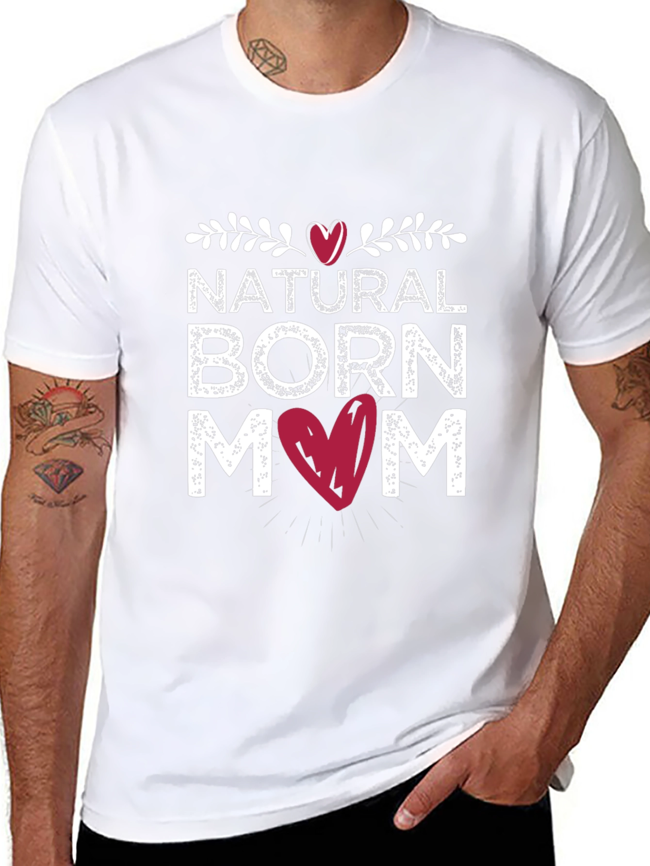 Natural Born Mom Black T-Shirt