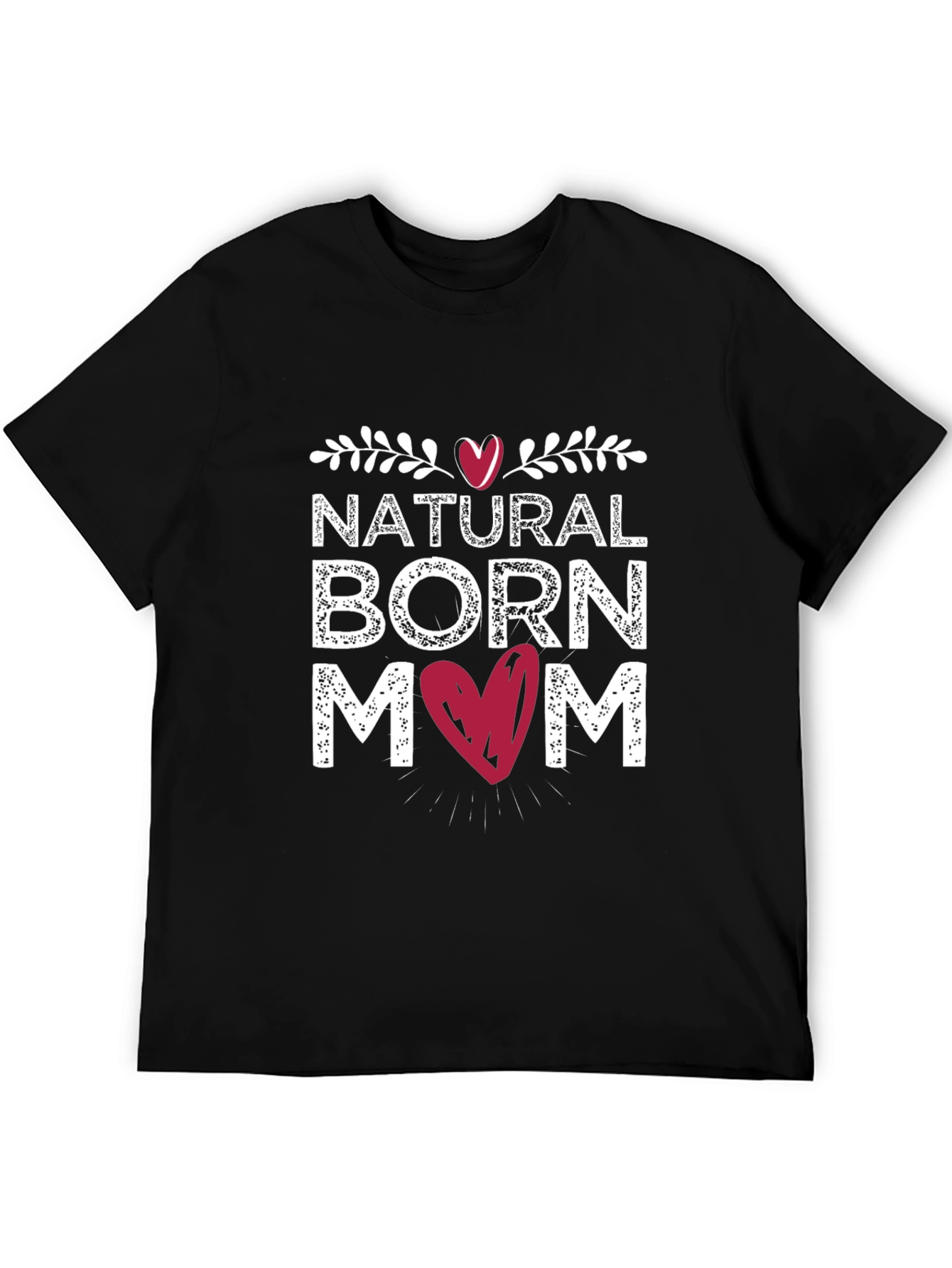 Natural Born Mom Black T-Shirt