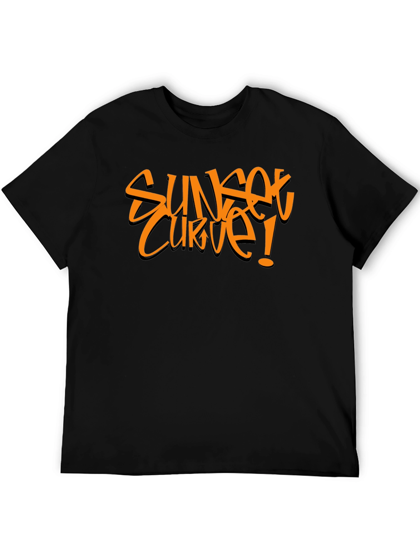Sunset Curve Graphic Tee - Bold Style