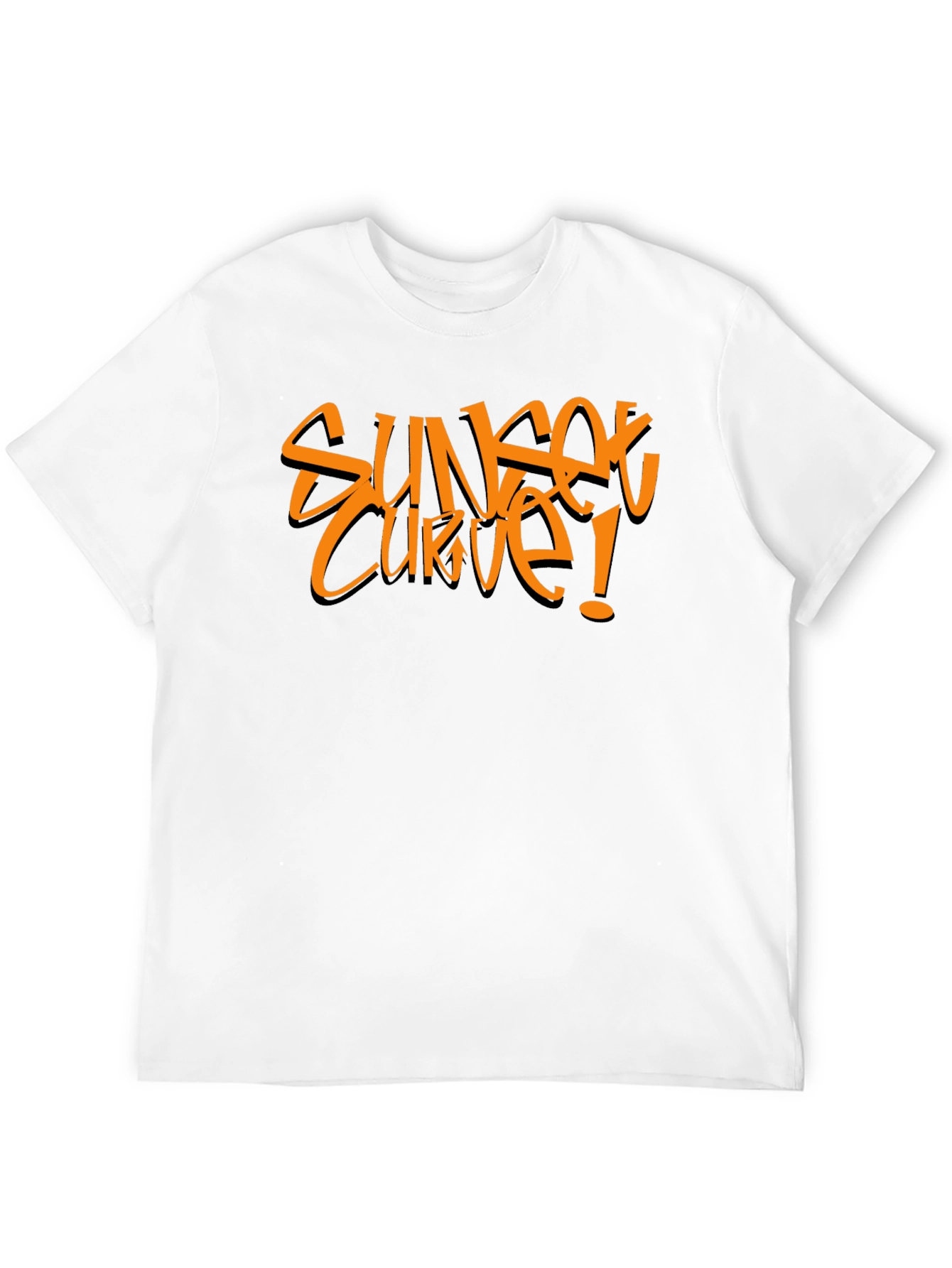 Sunset Curve Graphic Tee - Bold Style